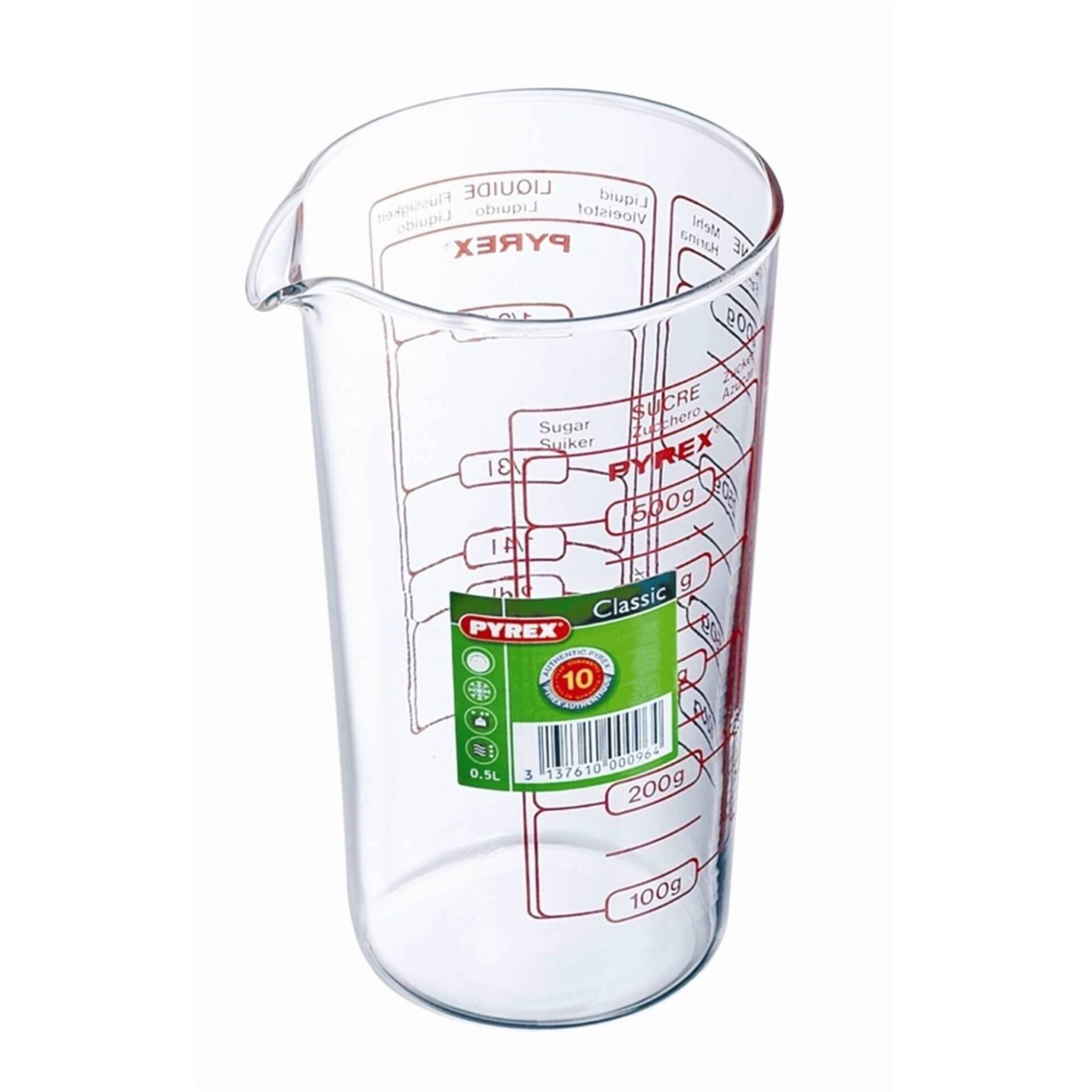 Copo Medidor Vidro 500ml Copo Medidor Vidro 500ml