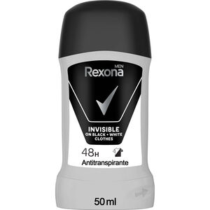 Desodorizante Stick Invisible Black&White Rexona Men
