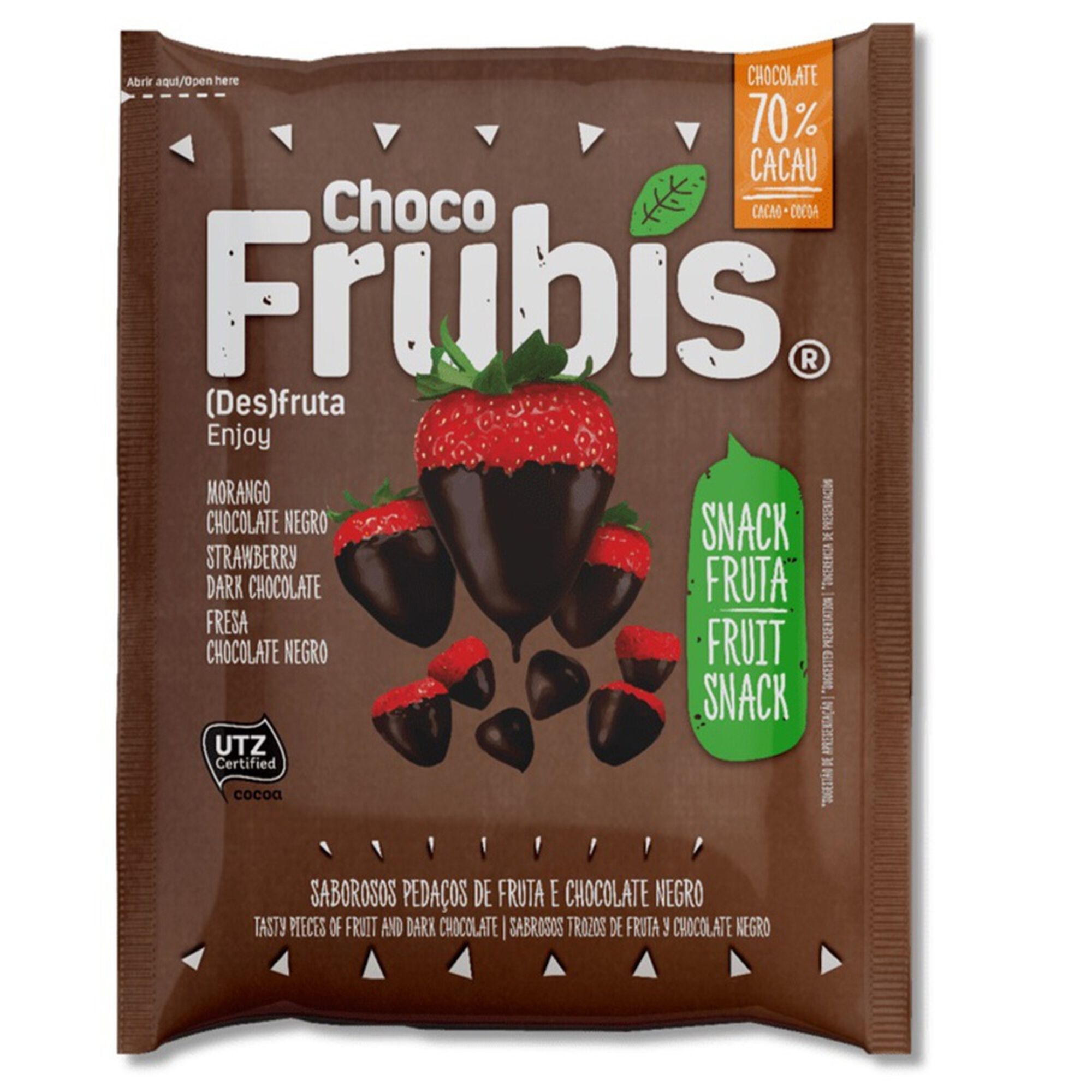 Morango com Chocolate Negro
