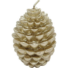 Conjunto 2 Velas Pinha Douradas