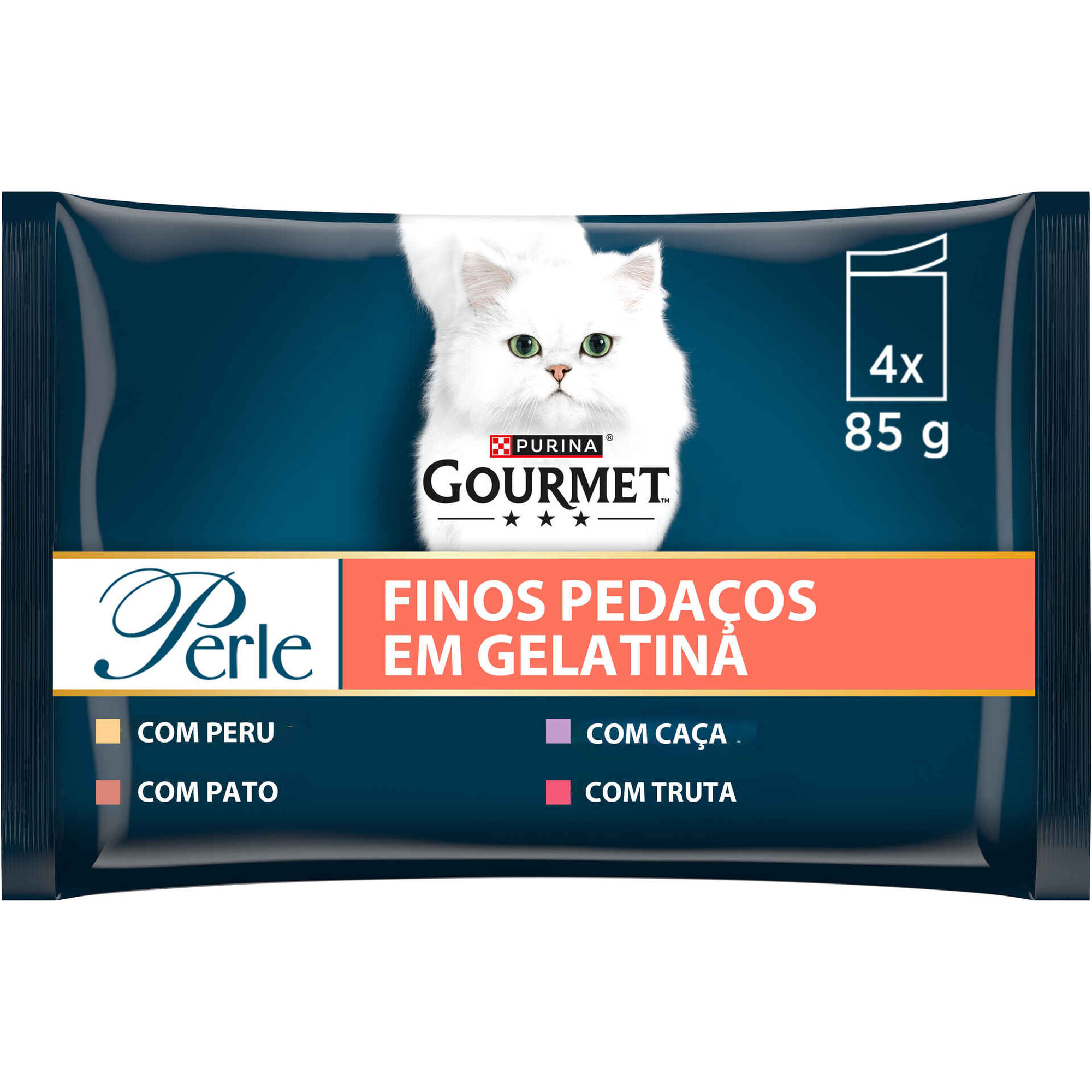Comida Húmida para Gato Adulto Finos Pedaços em Gelatina Saquetas Comida Húmida para Gato Adulto Finos Pedaços em Gelatina Saquetas