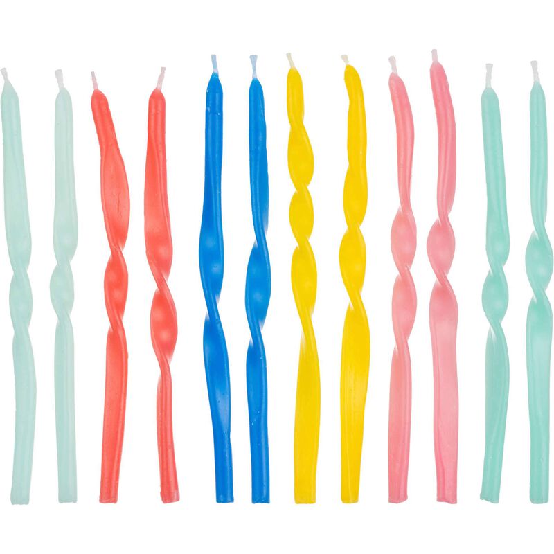 Conjunto 12 Velas Torcidas Kasa