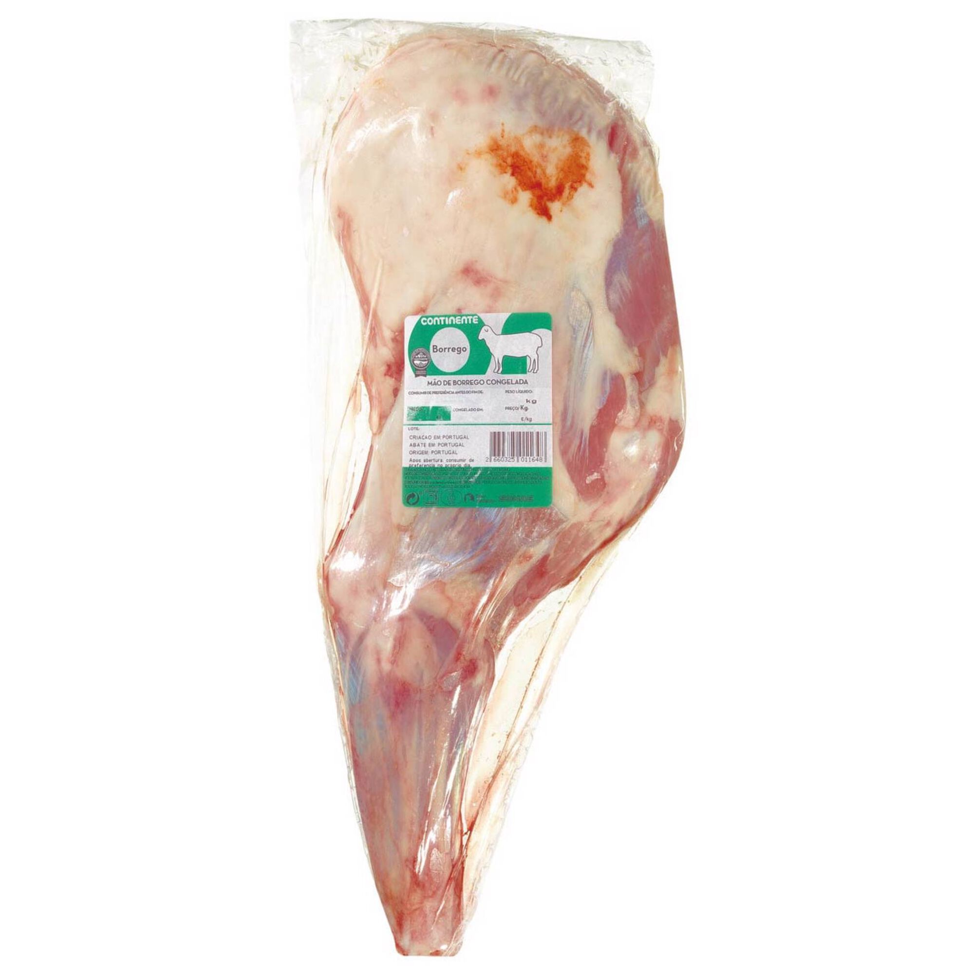 Pá de Borrego Corte Quadrado Congelado
