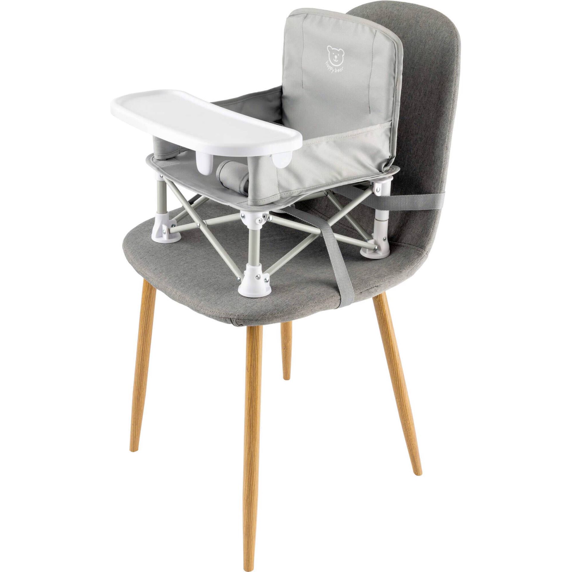 Cadeira de Refeição Portátil Cinza