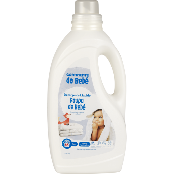 Detergente Máquina Roupa Líquido Continente do Bebé