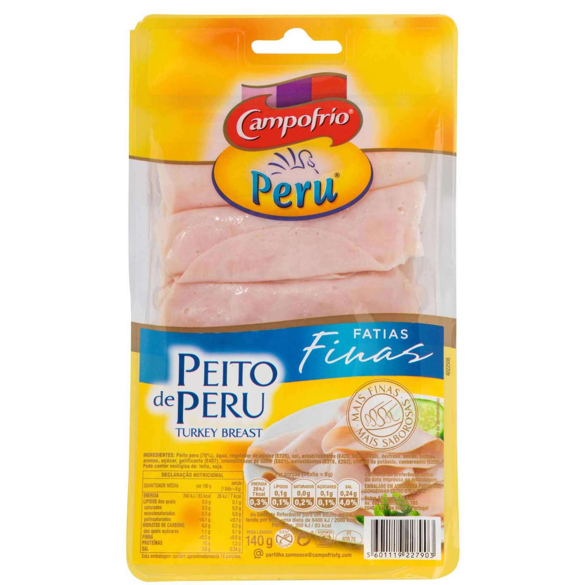 Fiambre Peito de Peru Fatias Finas Fiambre Peito de Peru Fatias Finas