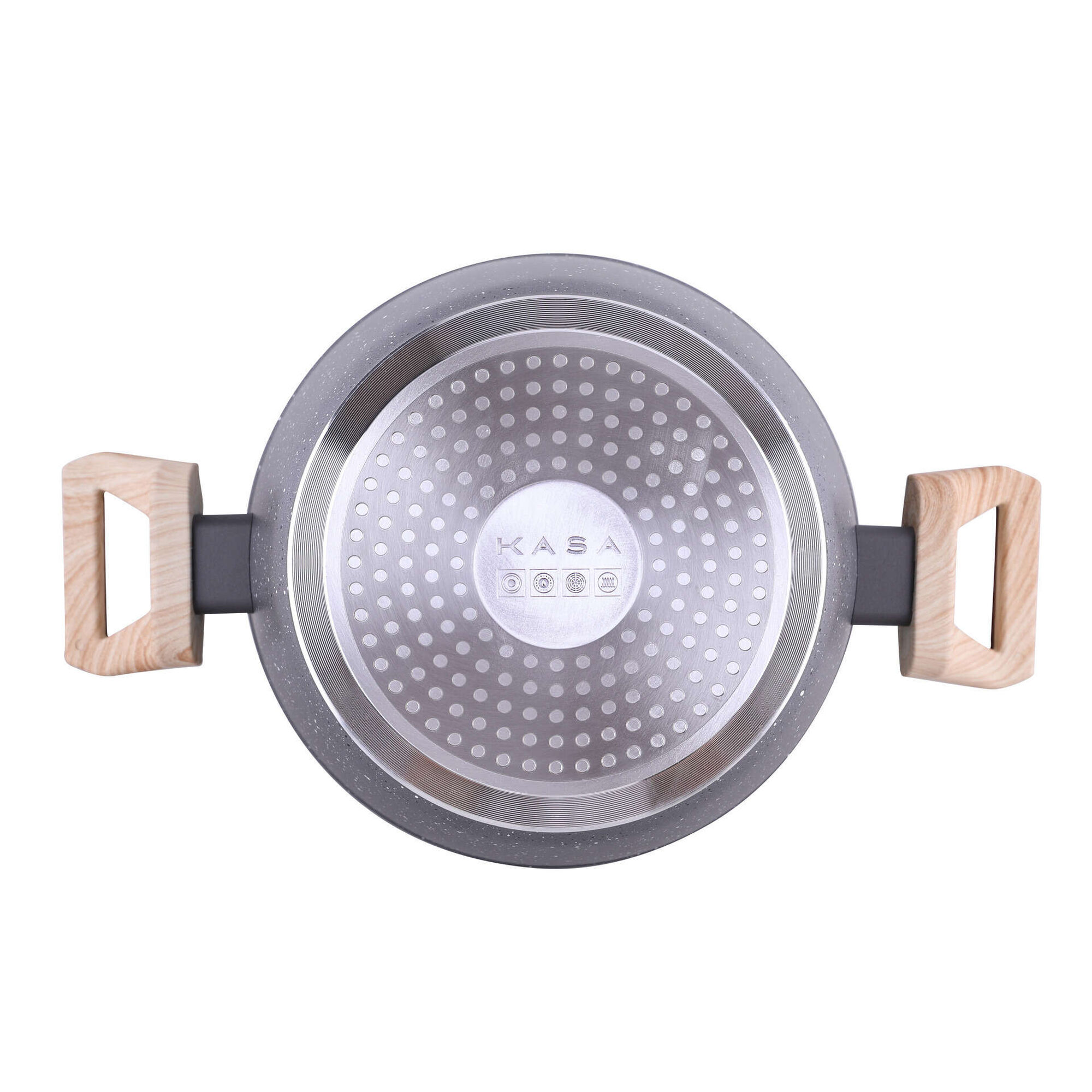 Ca&ccedil;arola Antiaderente Alum&iacute;nio Wood Stone