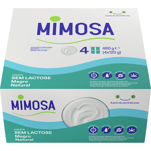 Iogurte Magro Natural sem Lactose Mimosa