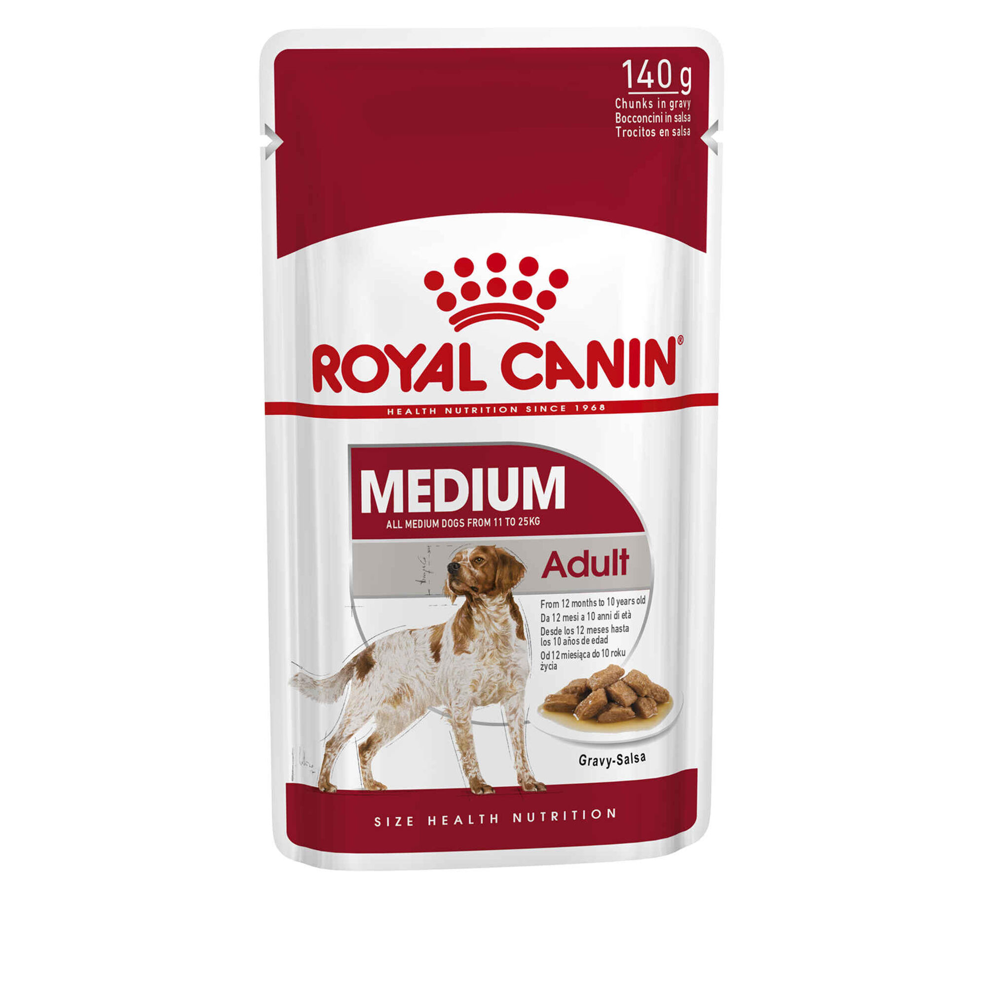Comida Húmida para Cão Adulto Médio Saquetas Comida Húmida para Cão Adulto Médio Saquetas