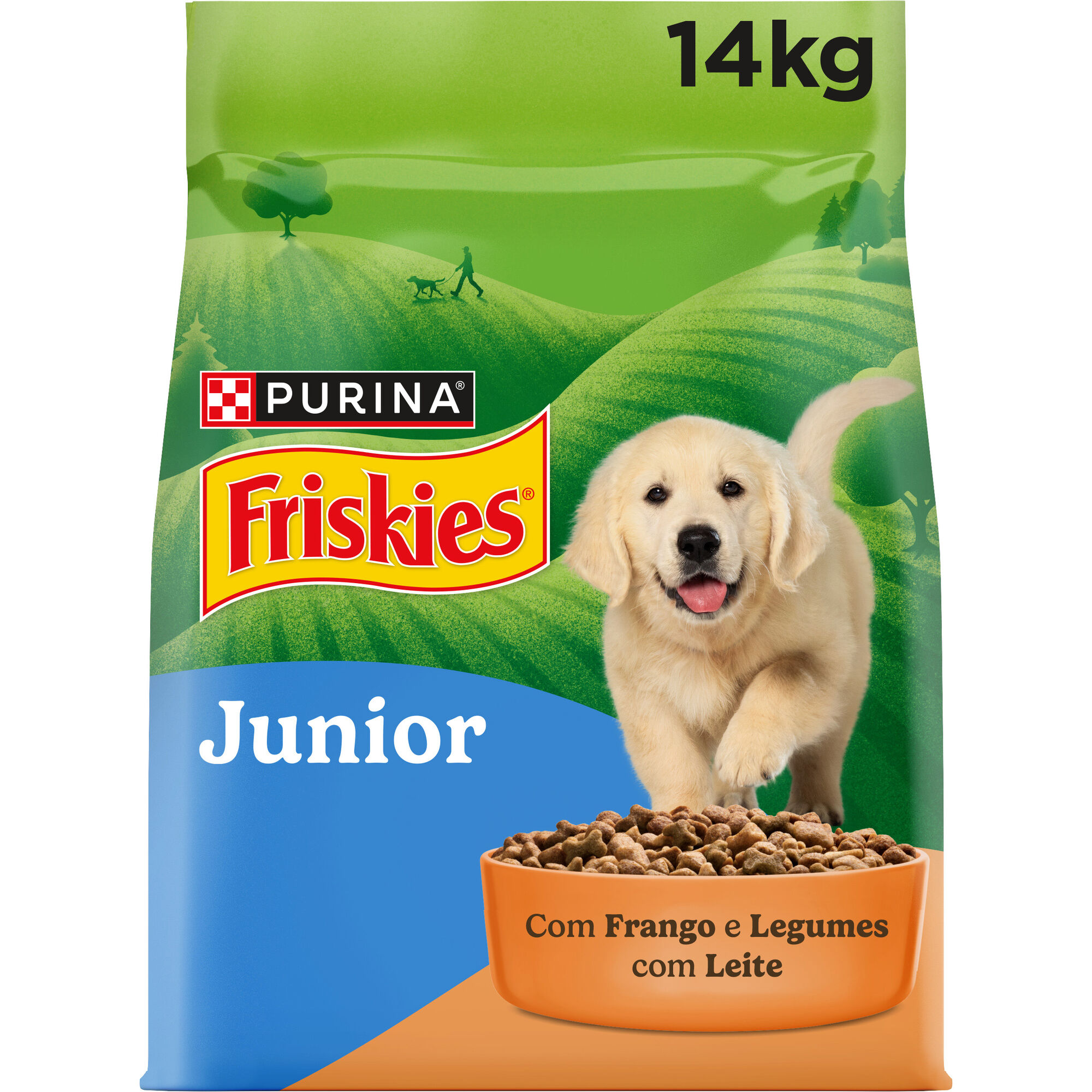 Ra&ccedil;&atilde;o para C&atilde;o J&uacute;nior Balance Frango e Legumes Purina Friskies