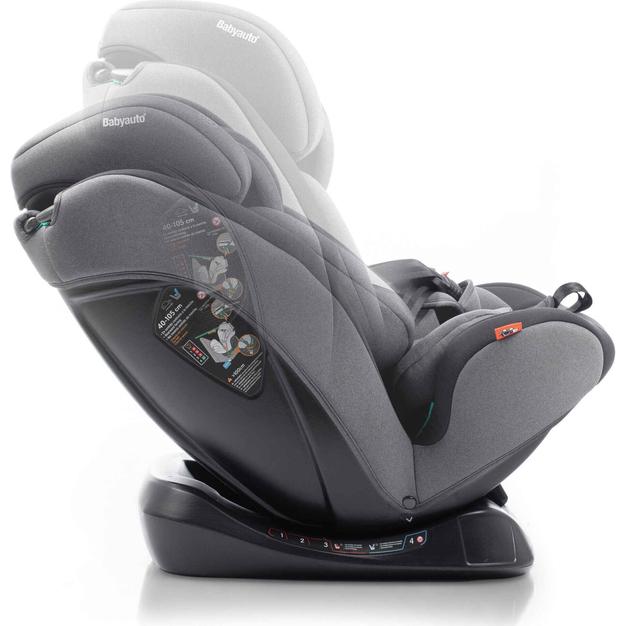 Cadeira Auto I-Size 40-150cm Lolo Belt Cinza