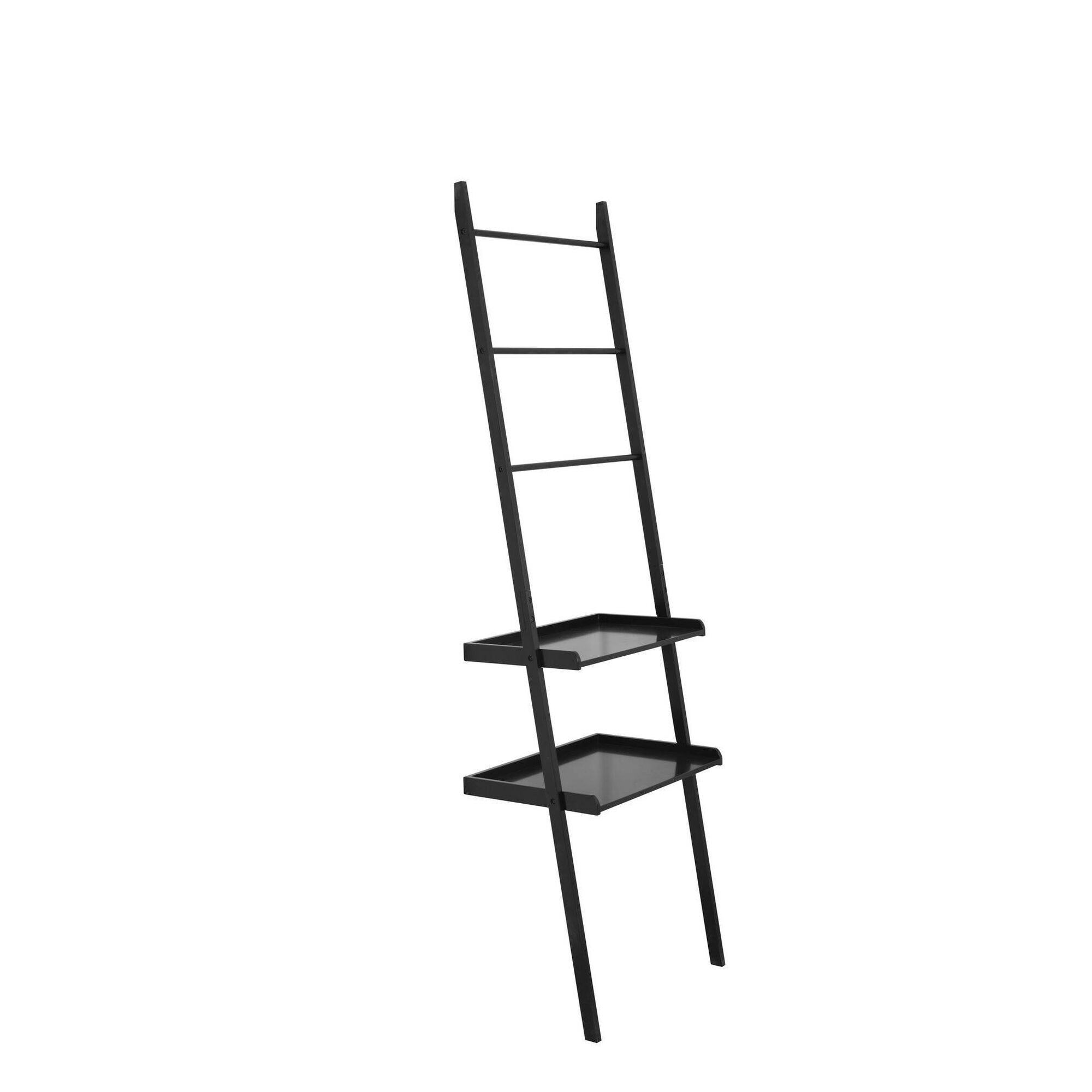 Estante em Escada 55x35x180cm Preto Modern