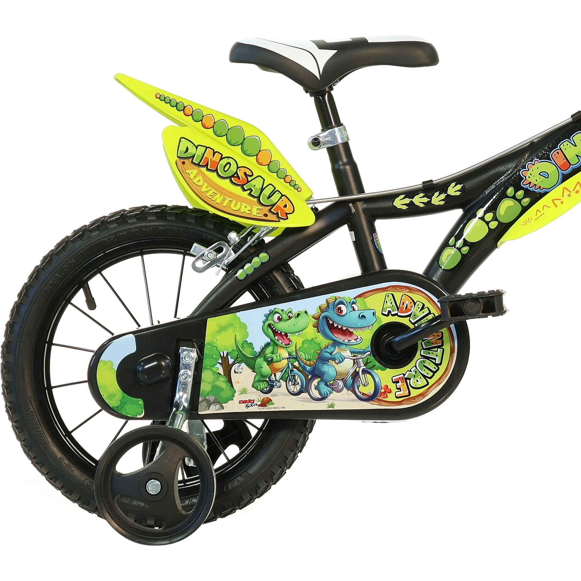 Bicicleta de Criança Roda 14'' 4-6 Anos Dinossauros Monovelocidade