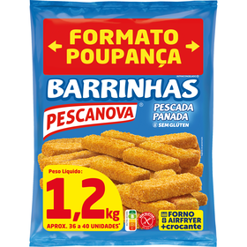 Barrinhas de Pescada sem Glúten Barrinhas de Pescada sem Glúten