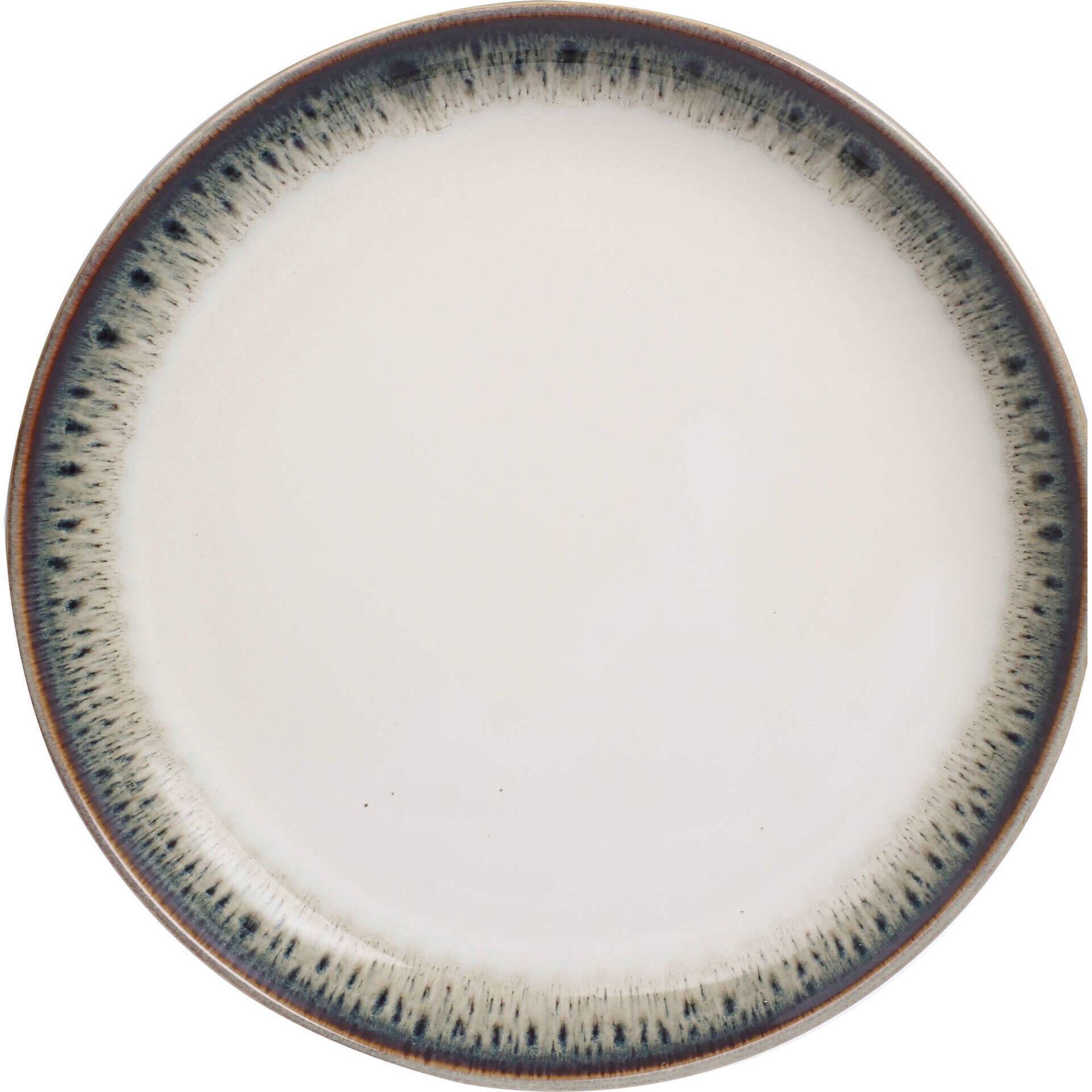 Travessa Redonda 26cm Branco Canelado