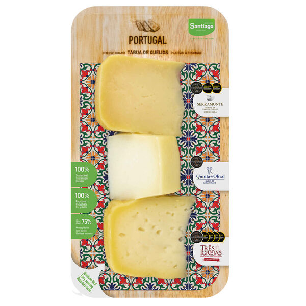 Tábua Seleção 3 Queijos Santiago