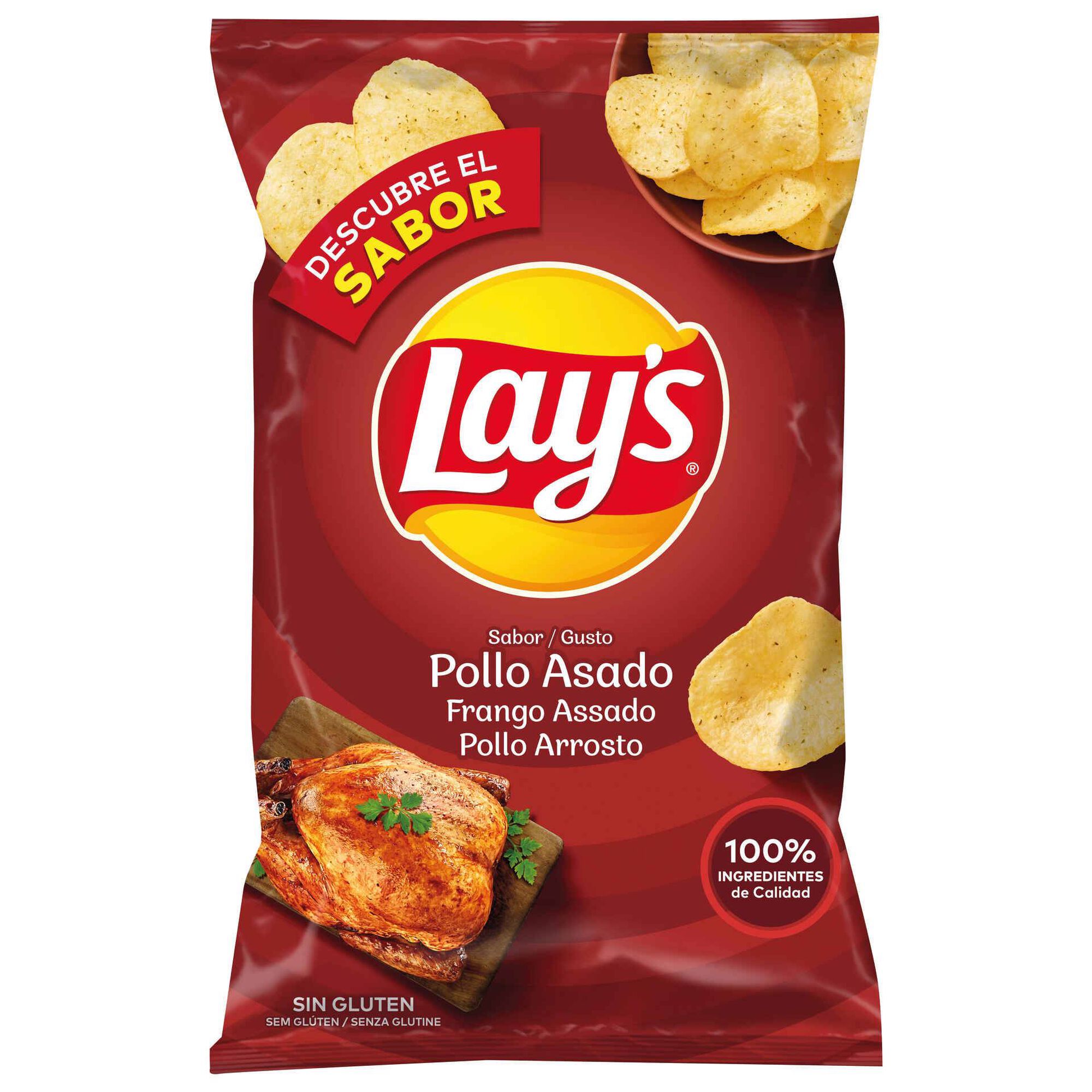 Batata Frita Lisa Sabor Frango Assado sem Glúten Batata Frita Lisa Sabor Frango Assado sem Glúten