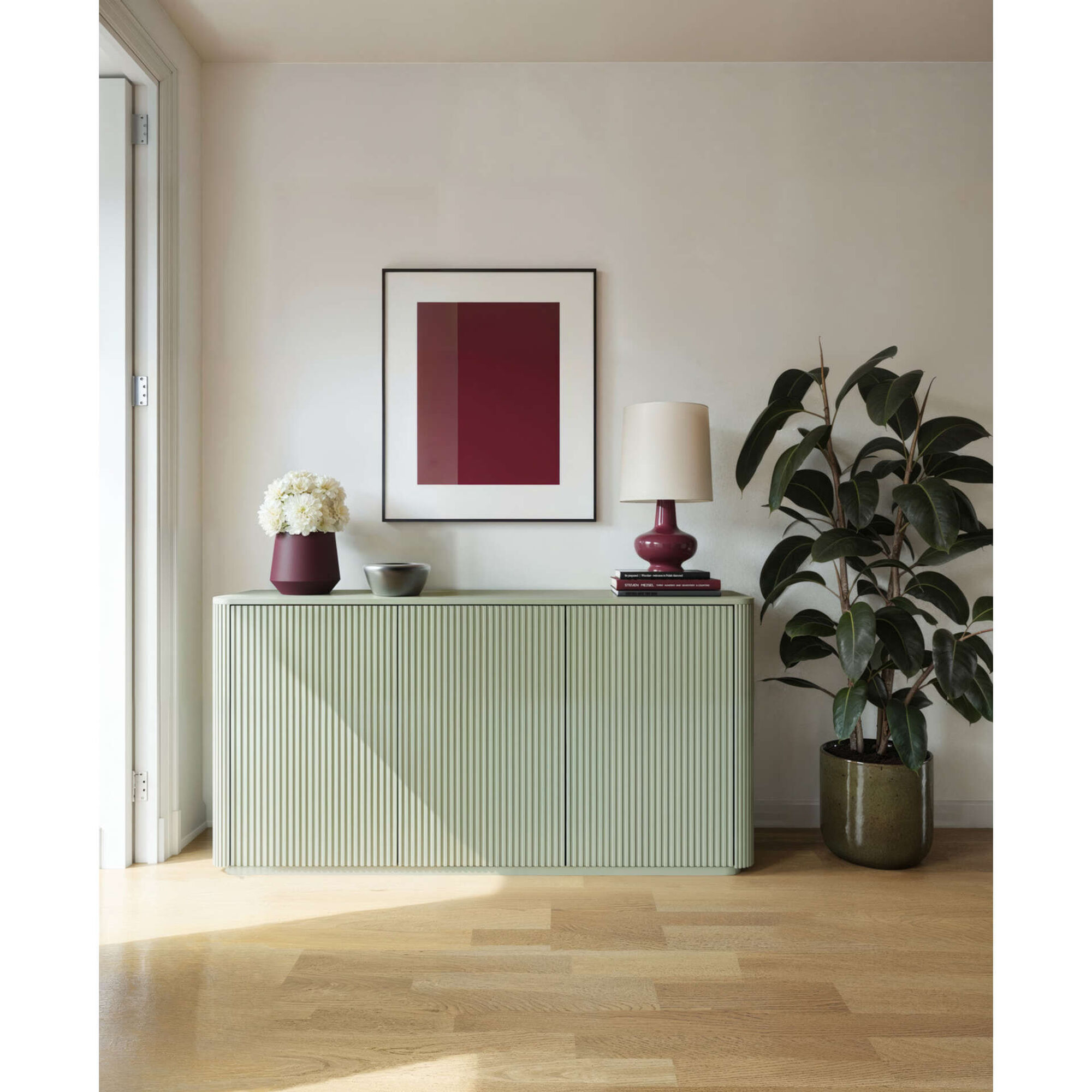 Vaso Redondo Faiança 17cm Branco