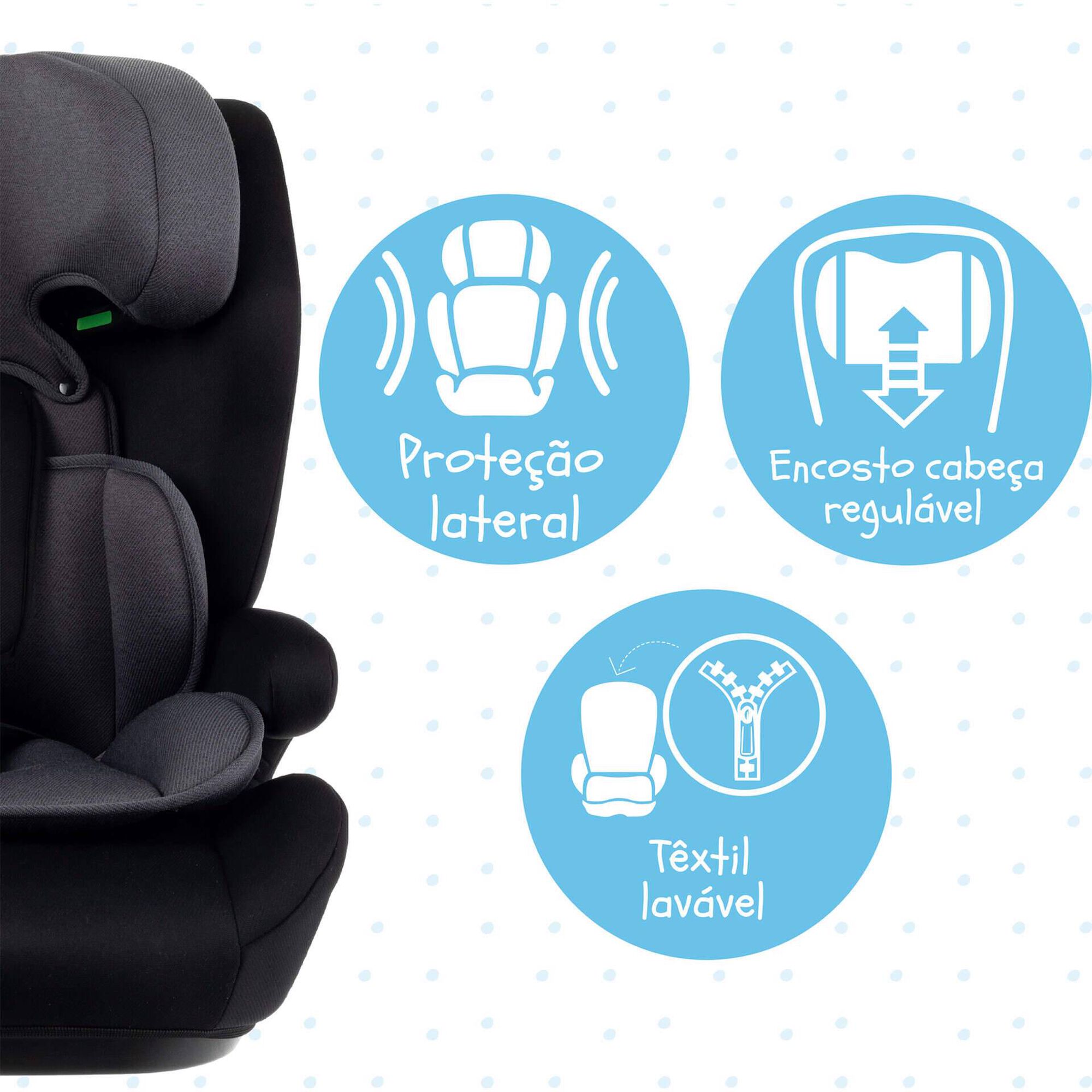 Cadeira Auto I-Size 76-150cm Preta Explorer Cadeira Auto I-Size 76-150cm Preta Explorer