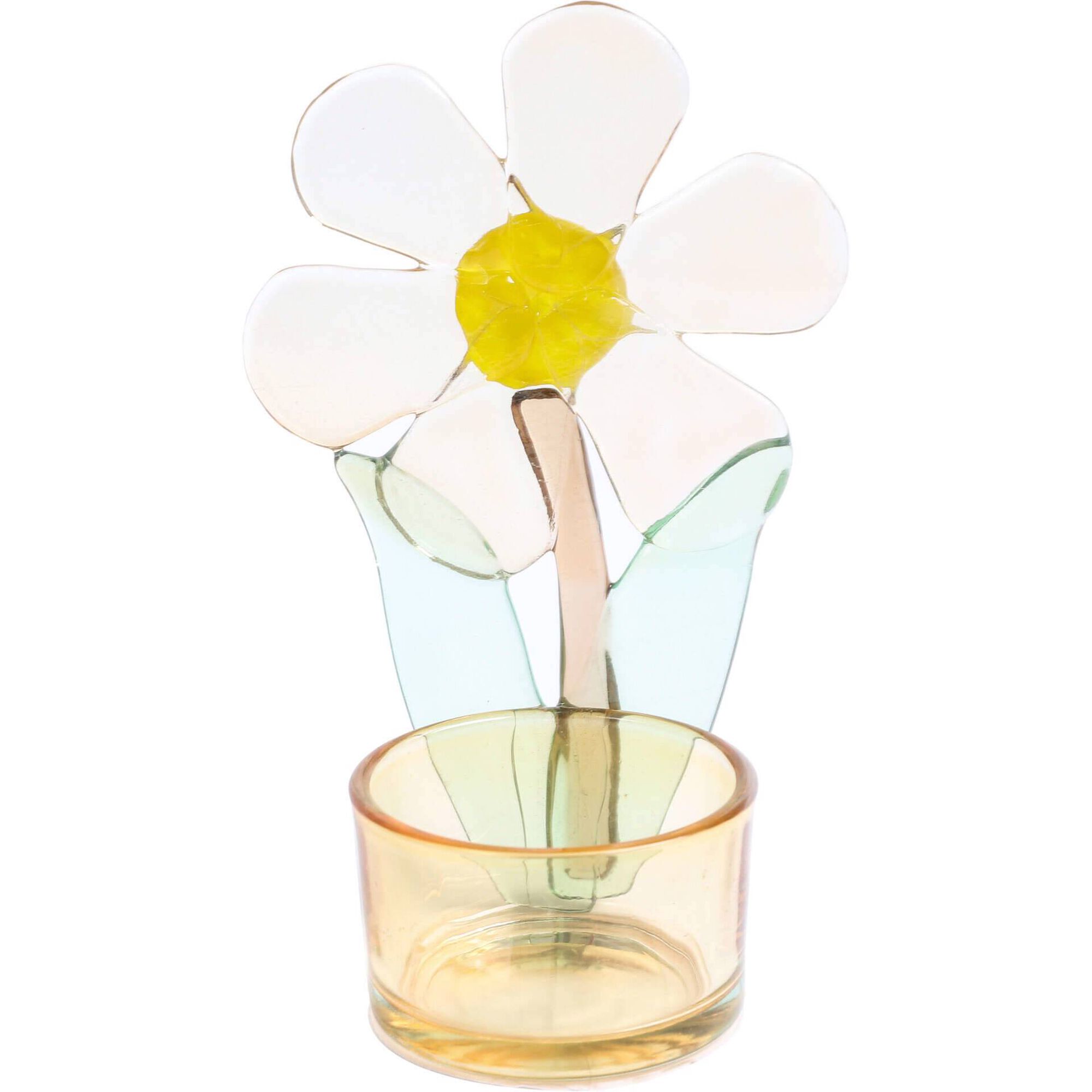 Suporte de Vela 12cm Flor Alta Kasa