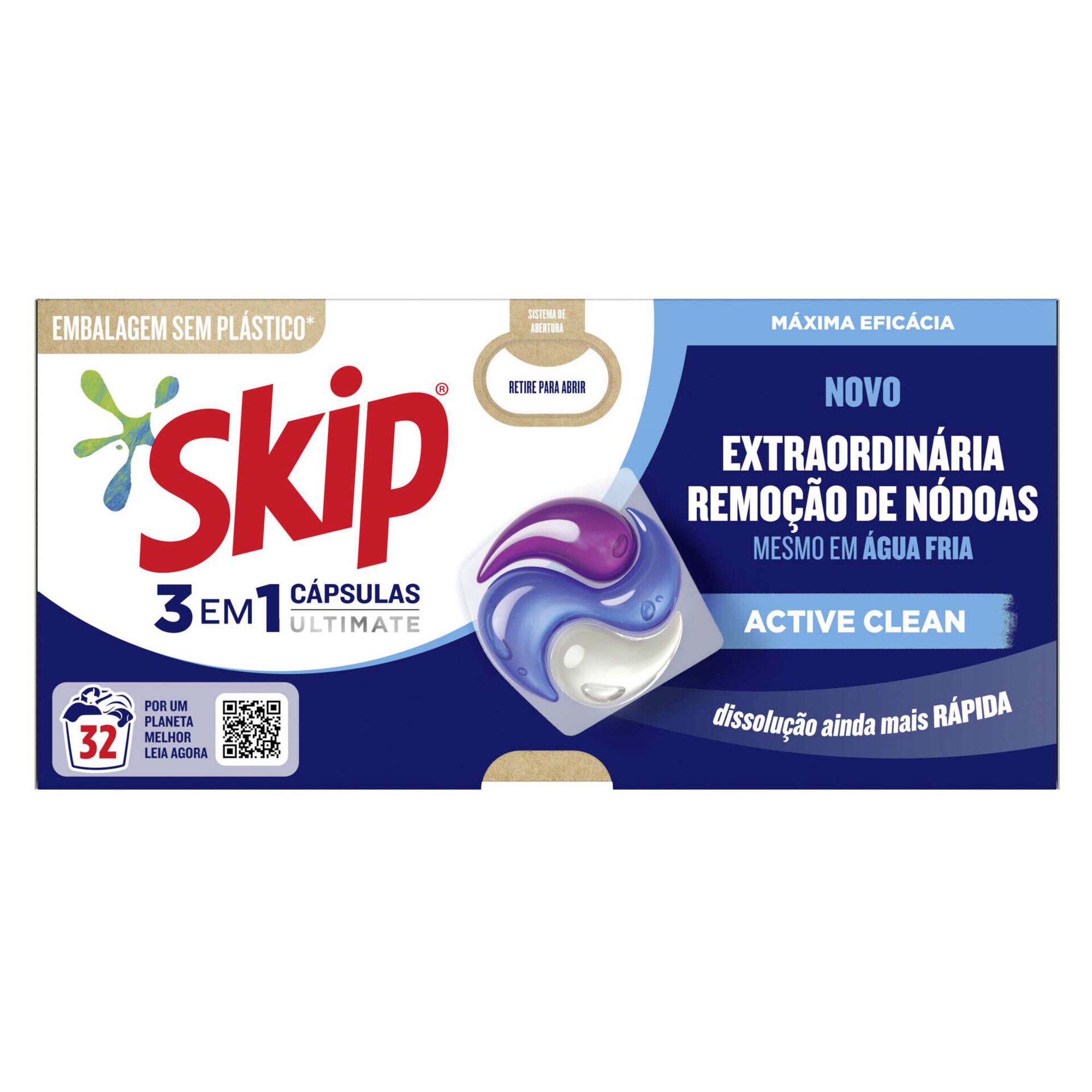 Detergente Máquina Roupa Cápsulas Active Clean Detergente Máquina Roupa Cápsulas Active Clean