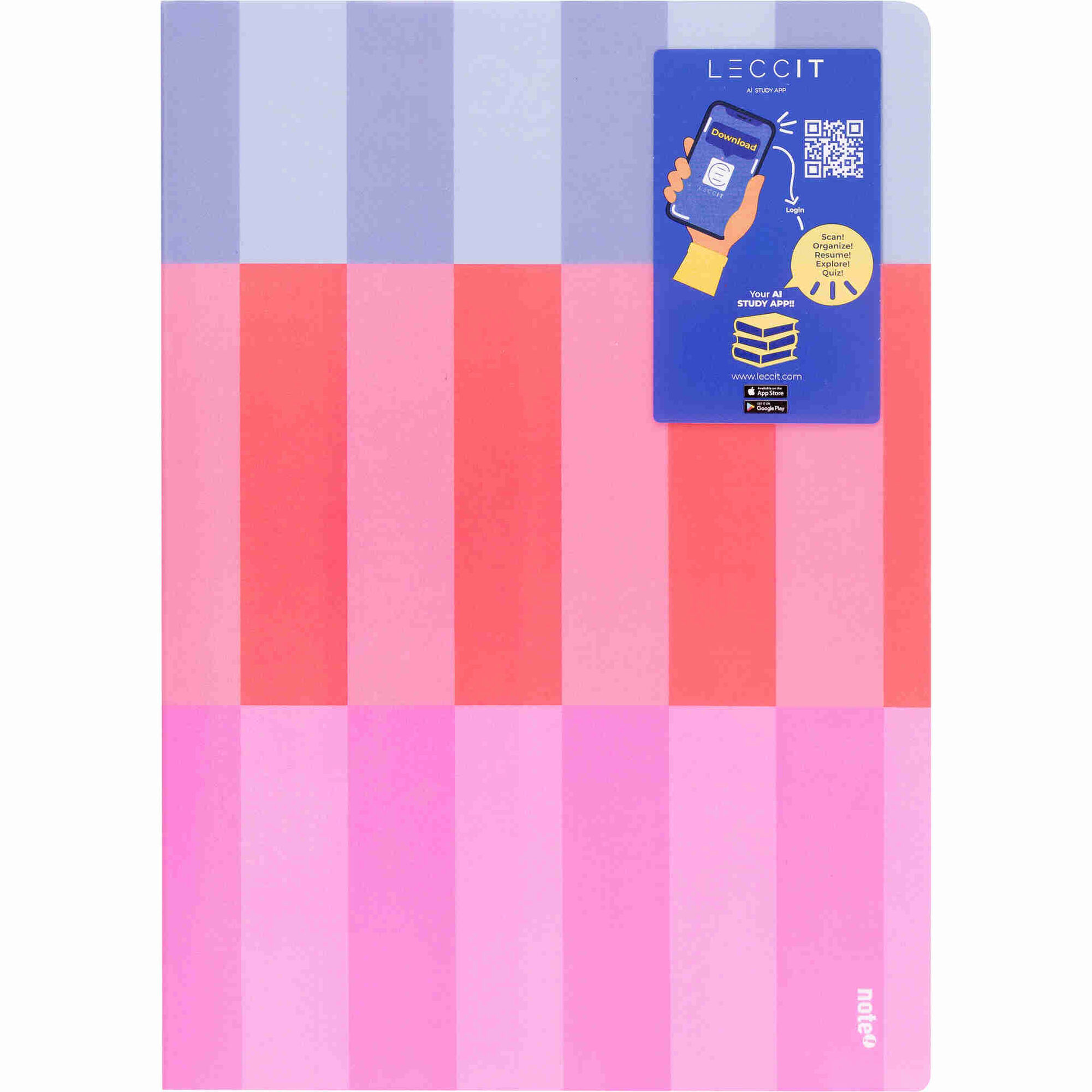 Caderno Note! Agrafado Flex&iacute;vel A4 Pautado Dynamic para App Leccit (v&aacute;rias cores)