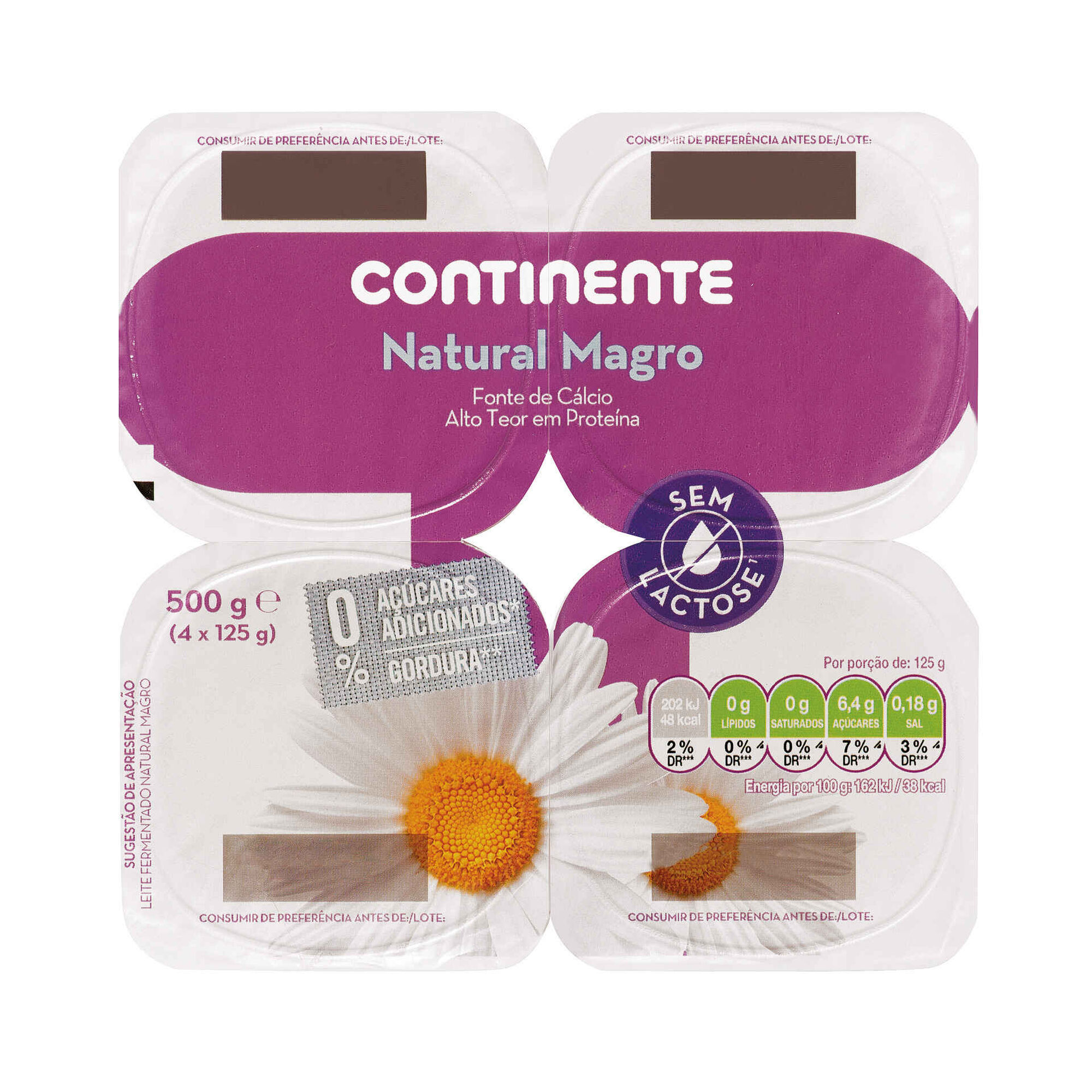 Iogurte Magro Natural sem Lactose