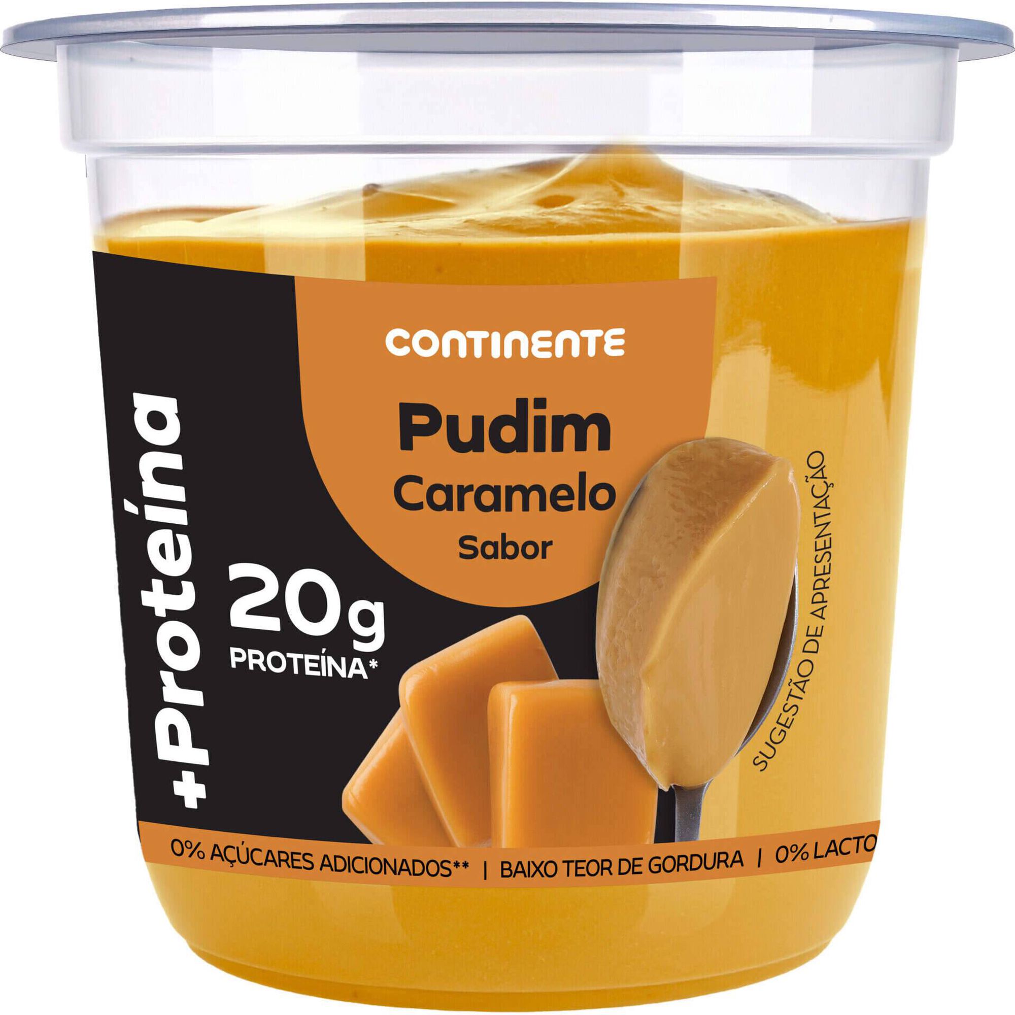 Pudim +Prote&iacute;na Caramelo Continente