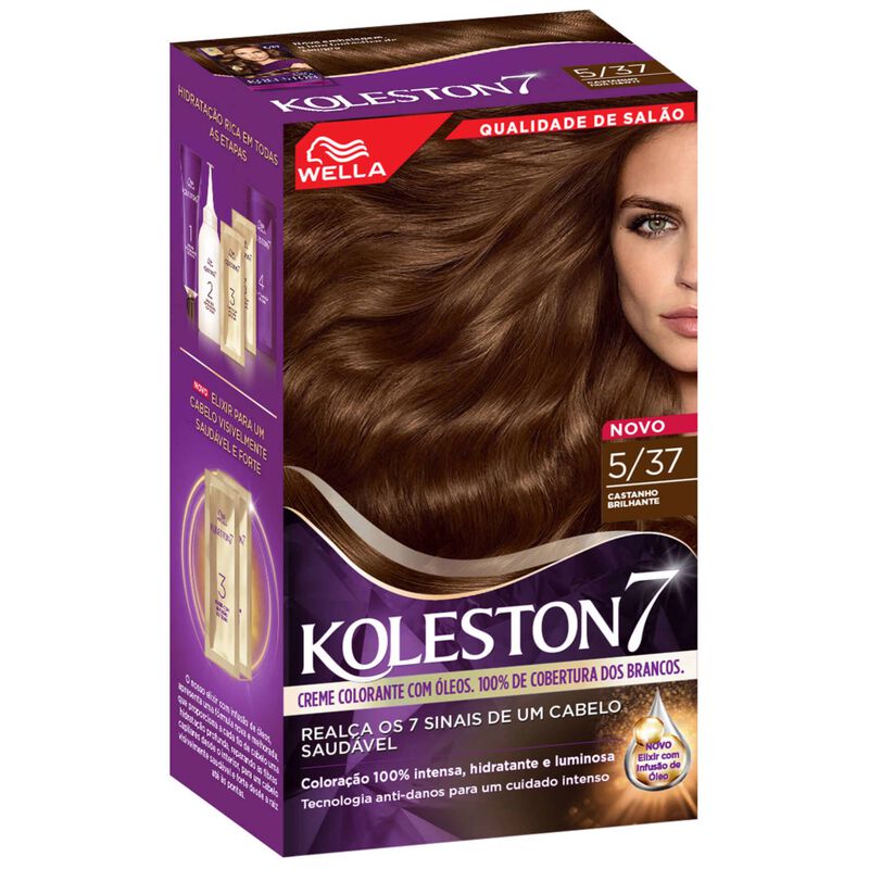 Coloração Permanente Castanho Sensual 5.37 Koleston