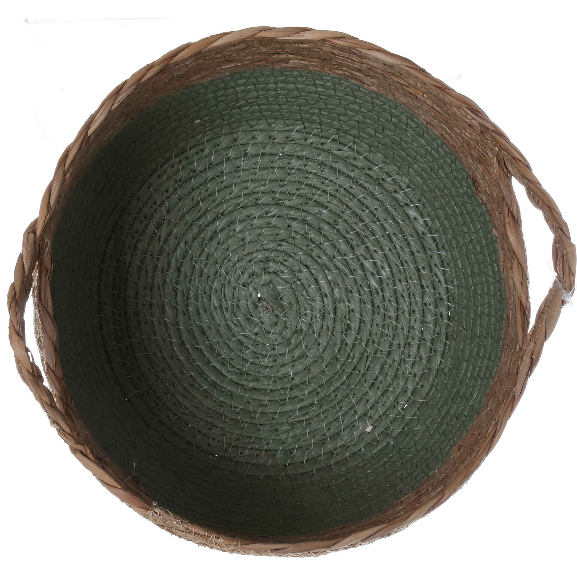 Cesto Barra Fundo Verde 23x16cm Kasa