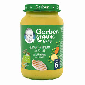 Refeição para Bebé Ervilha, Batata e Frango +6M