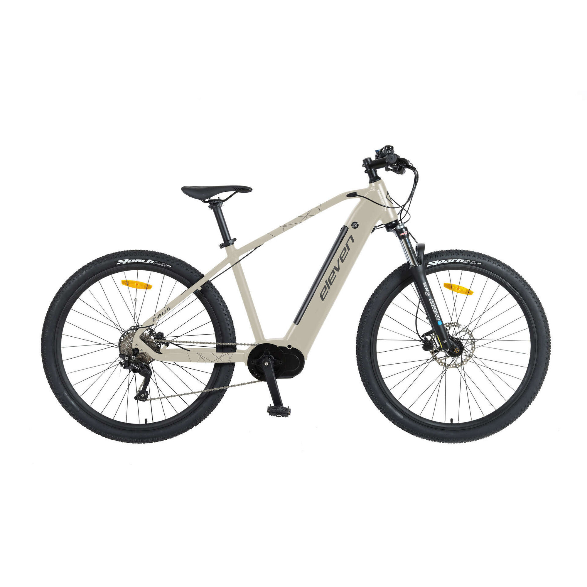 Bicicleta Elétrica Roda 29'' Kaus M Bege e Preta