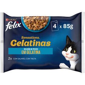 Comida Húmida para Gato Sensations Seleção Peixes numa Gelatina Sabores Comida Húmida para Gato Sensations Seleção Peixes numa Gelatina Sabores