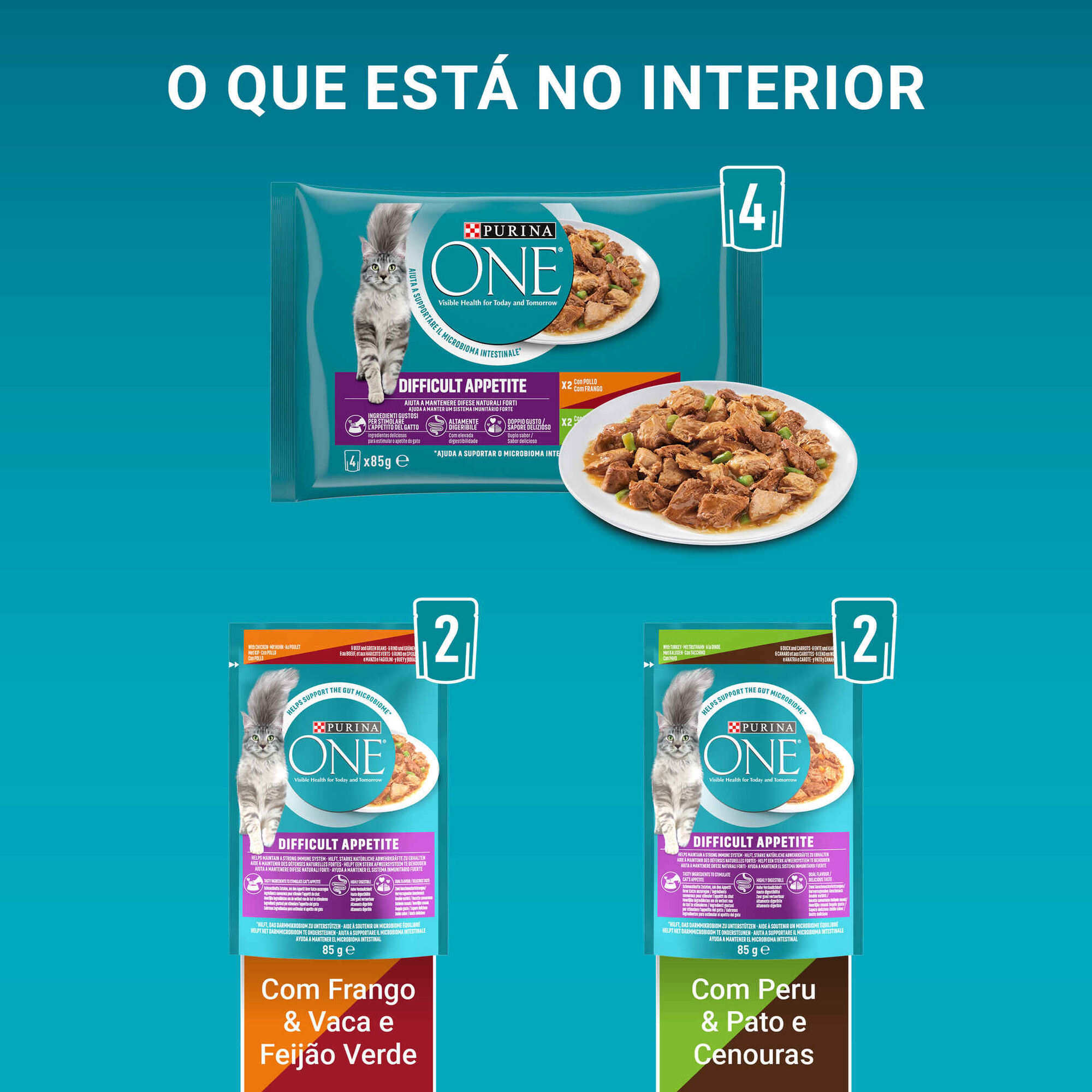 Comida H&uacute;mida para Gato Apetite Dif&iacute;cil Purina One