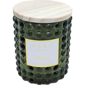 Vela em Copo com Tampa Madeira Bolas 170g Baunilha