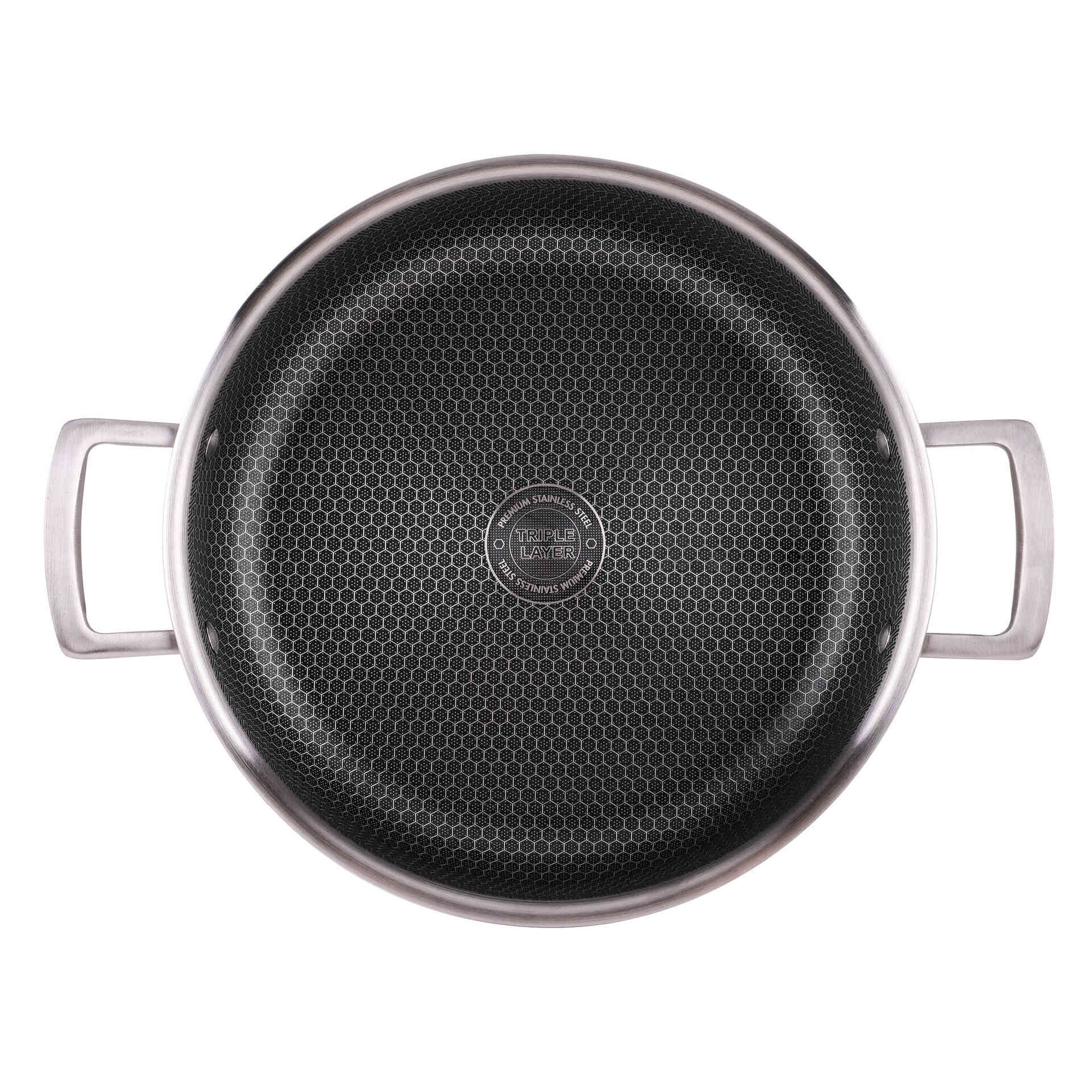 Caçarola Baixa Antiaderente 28cm Asas e Tampa  Multilayer Caçarola Baixa Antiaderente 28cm Asas e Tampa  Multilayer