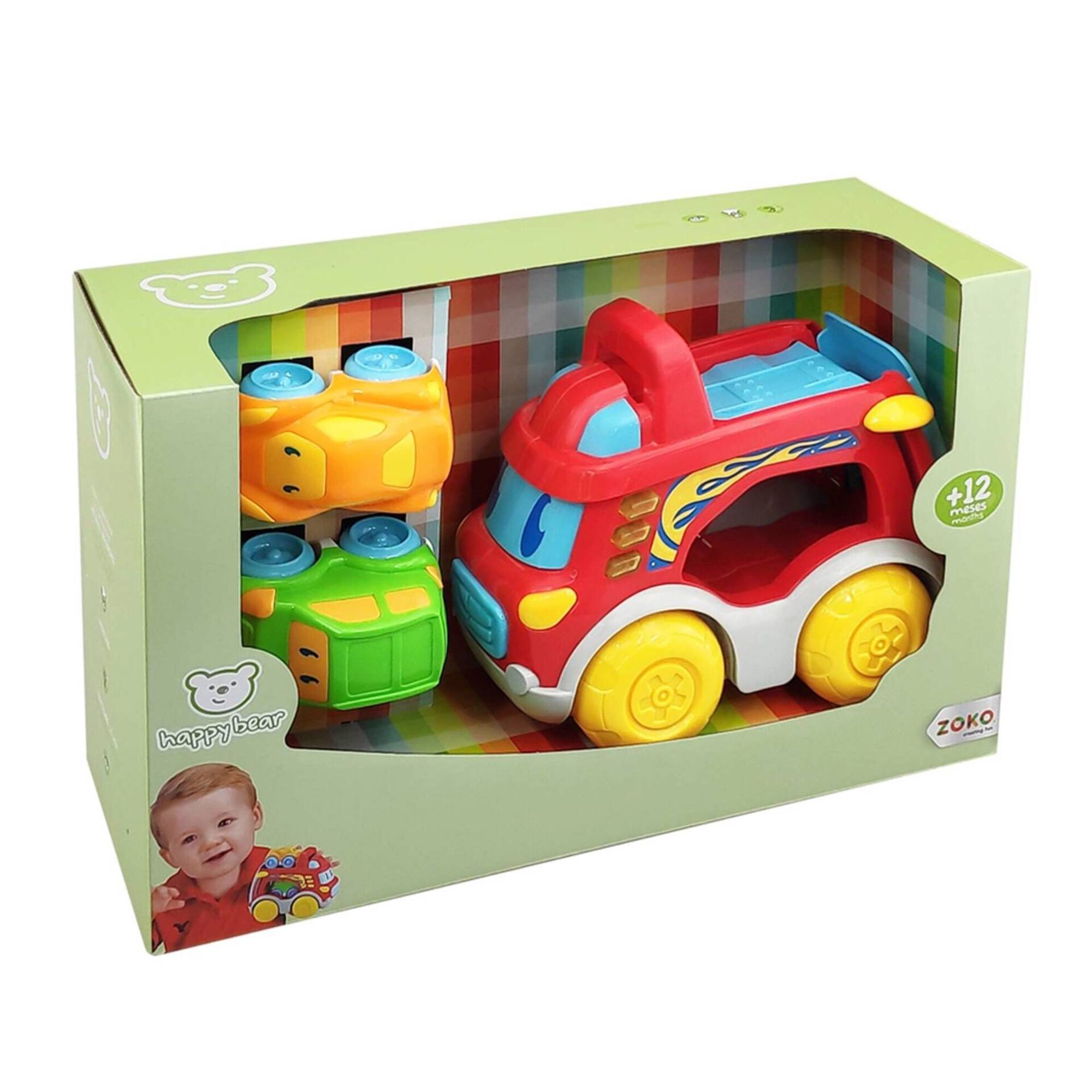 Camião com 2 Carros Happy Buddies Camião com 2 Carros Happy Buddies