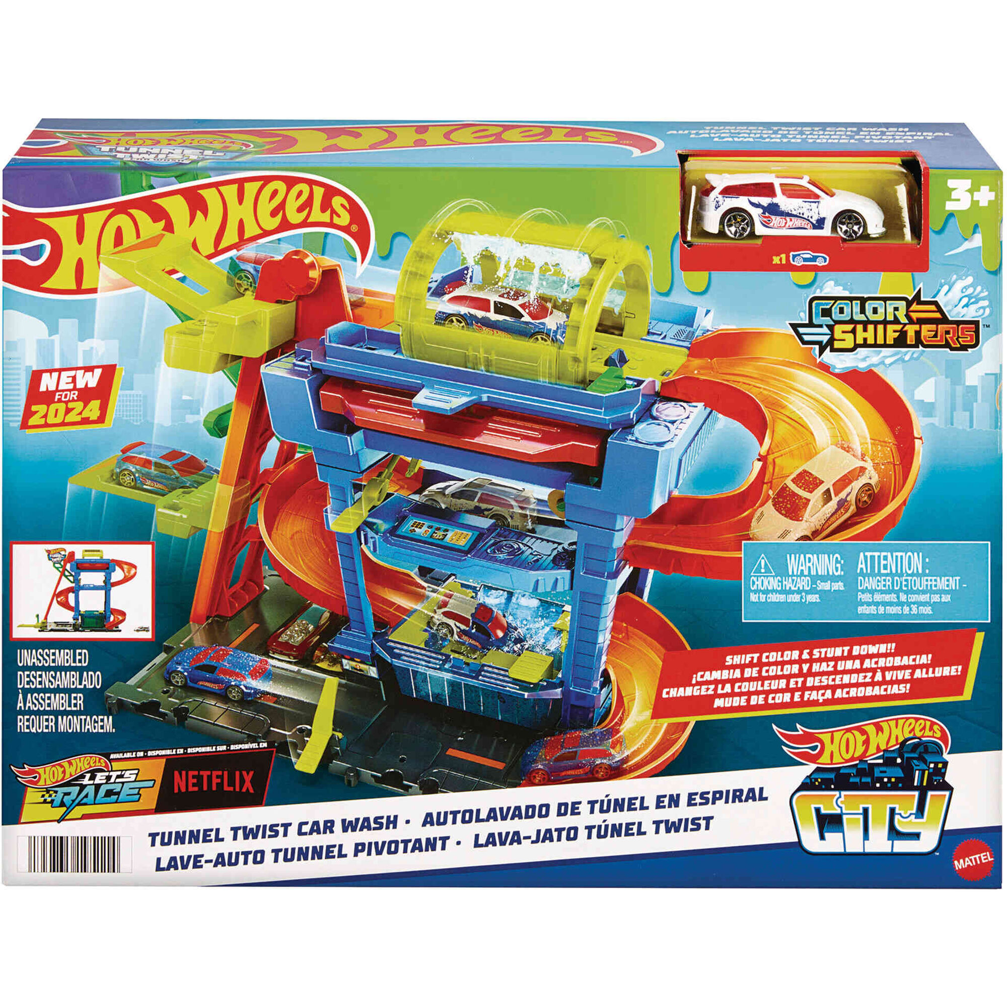 Hot Wheels - T&uacute;nel de Lavagem em Espiral