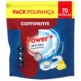 Detergente Máquina Loiça Pastilhas Power+ All in One