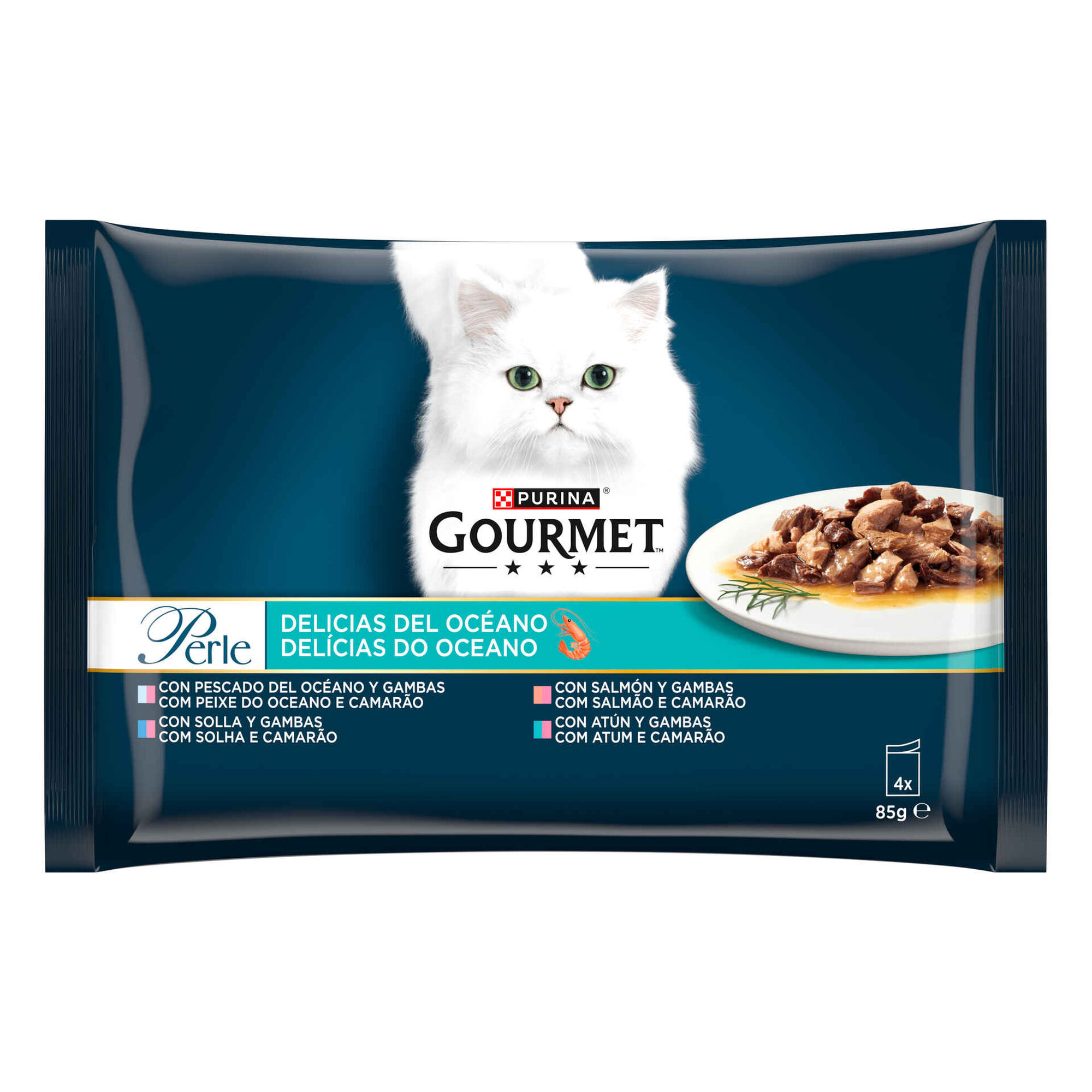 Comida Húmida para Gato Adulto Delícias do Oceano Saquetas