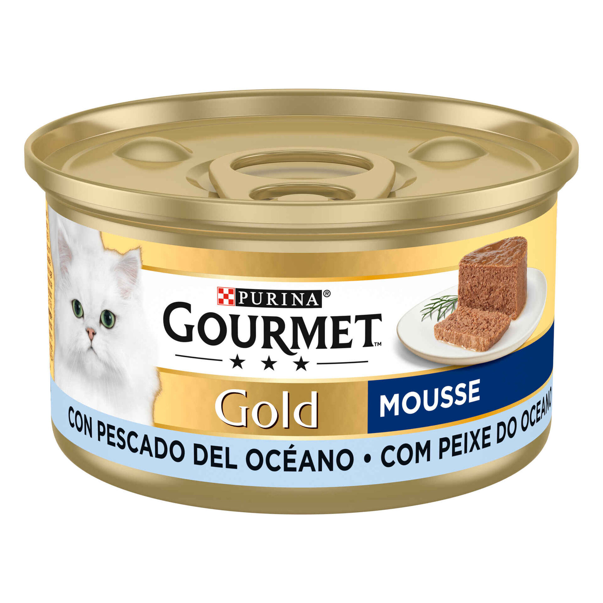 Comida Húmida para Gato Adulto Mousse Peixe do Oceano