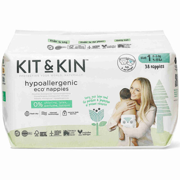 Fraldas Ecológicas 2-5kg T1 Kit&Kin