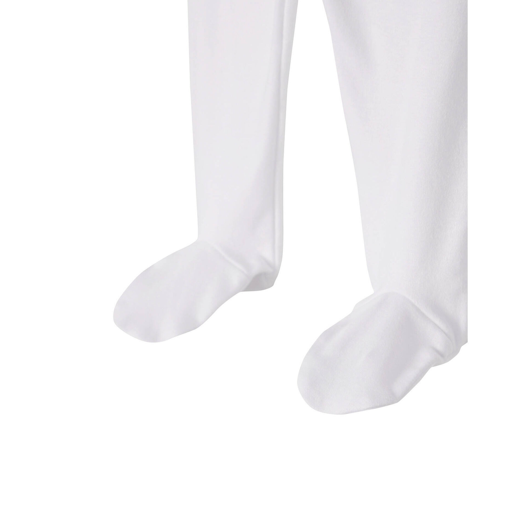 Conjunto 2 Cal&ccedil;as Lisas Beb&eacute; Branco