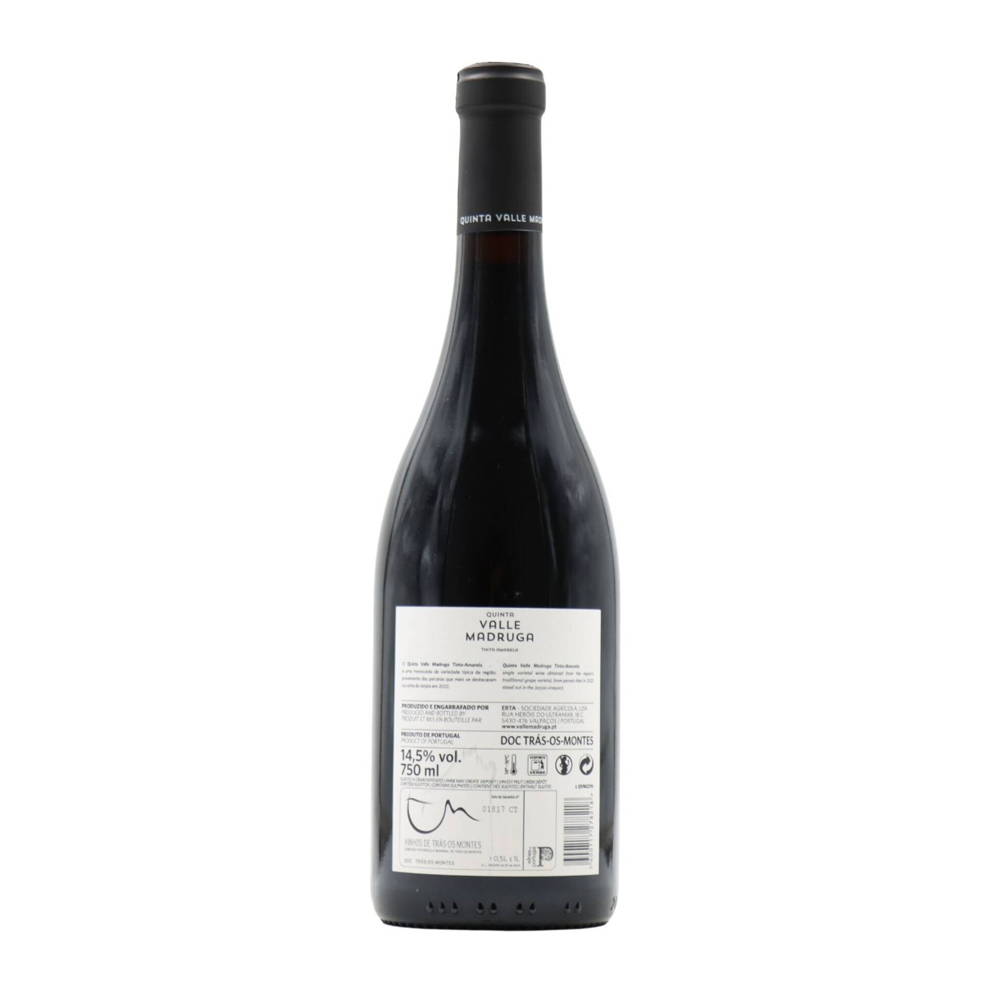 Quinta Valle Madruga Tinta Amarela Tr&aacute;s Os Montes Vinho Tinto