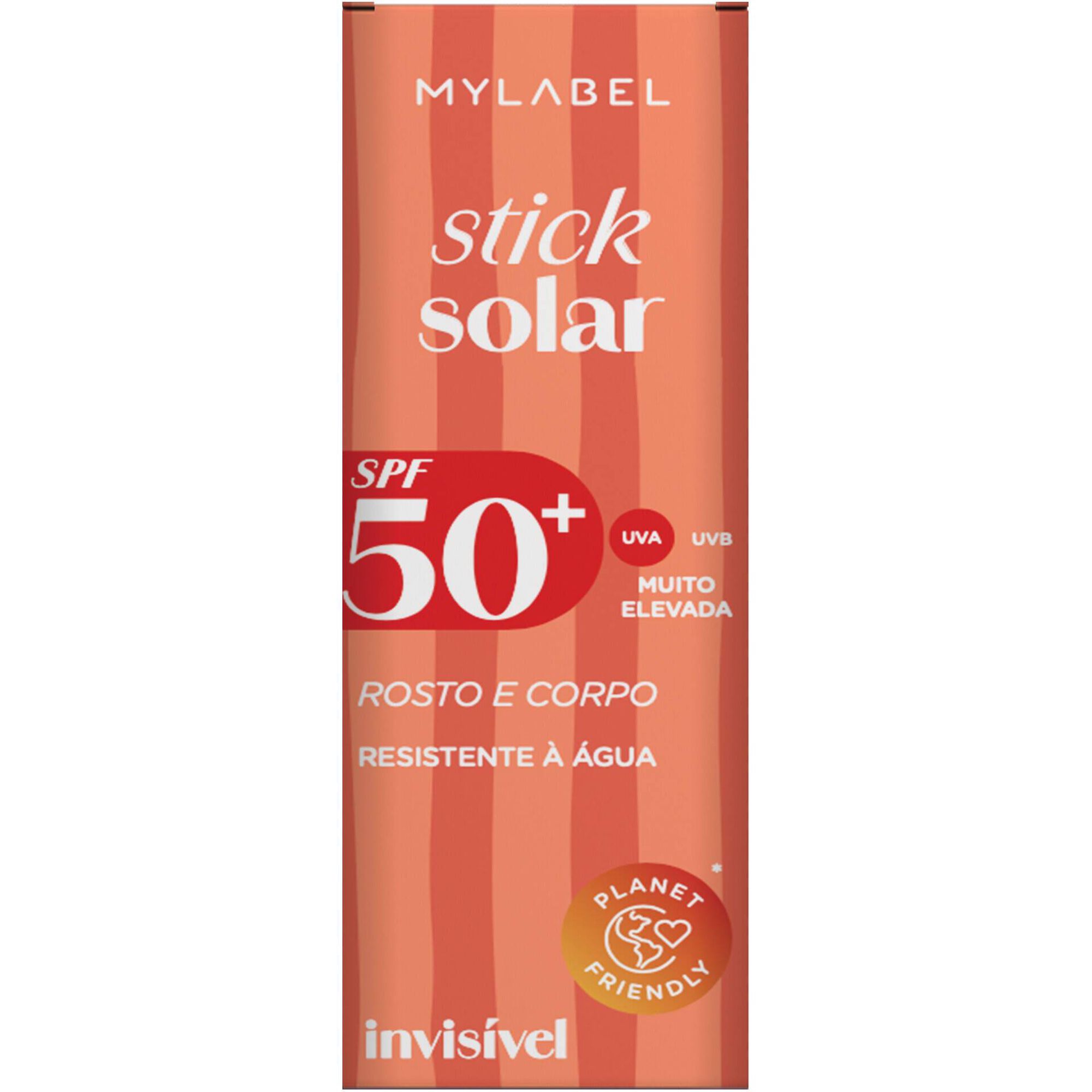 Protetor Solar Stick Rosto e Corpo Transparente FPS 50+ MyLabel
