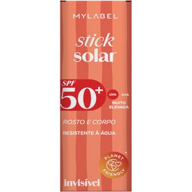 Protetor Solar Stick Rosto e Corpo Transparente FPS 50+ MyLabel
