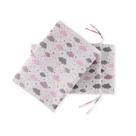 Edredão + Resguardo Nuvens Rosa Edredão + Resguardo Nuvens Rosa