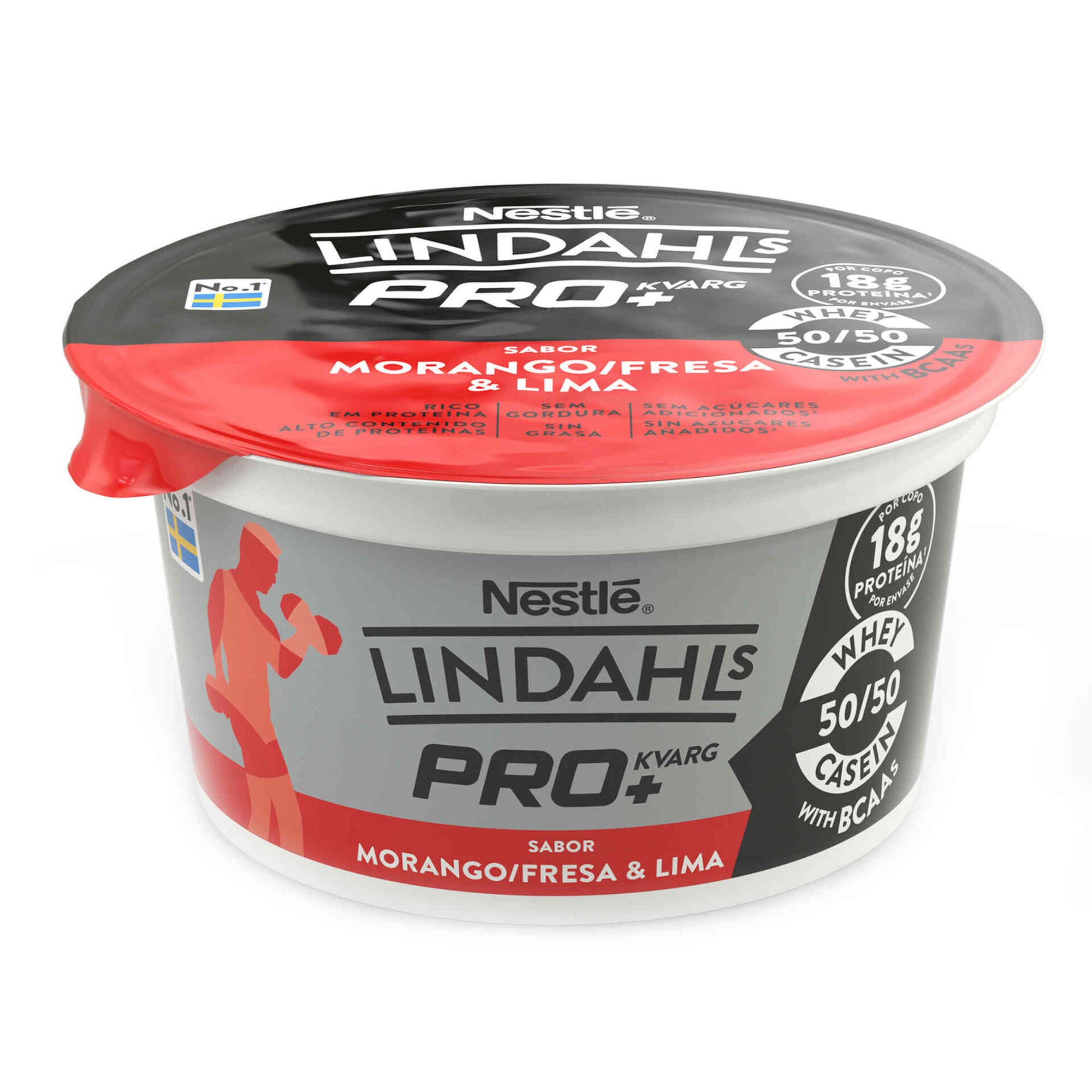 Iogurte Proteína Kvarg Pro+ Morango e Lima Iogurte Proteína Kvarg Pro+ Morango e Lima
