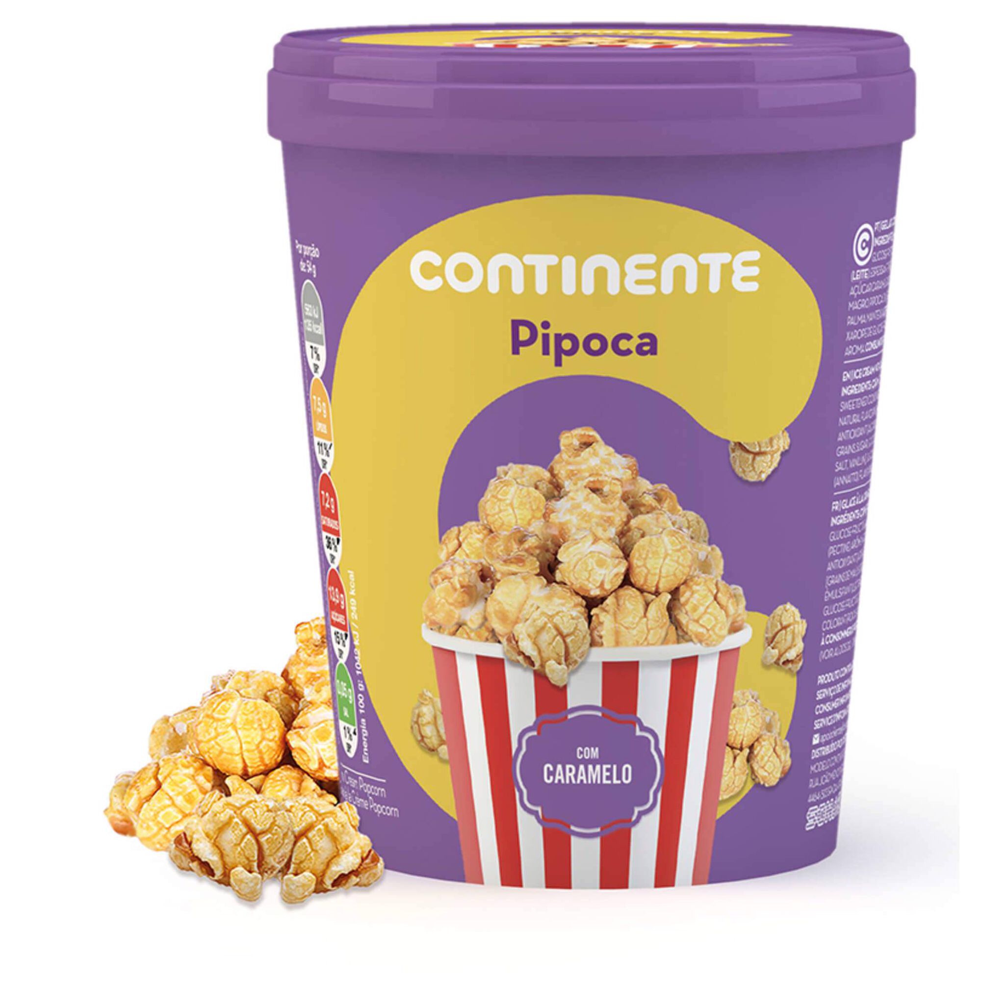 Gelado de Pipoca com Caramelo Gelado de Pipoca com Caramelo