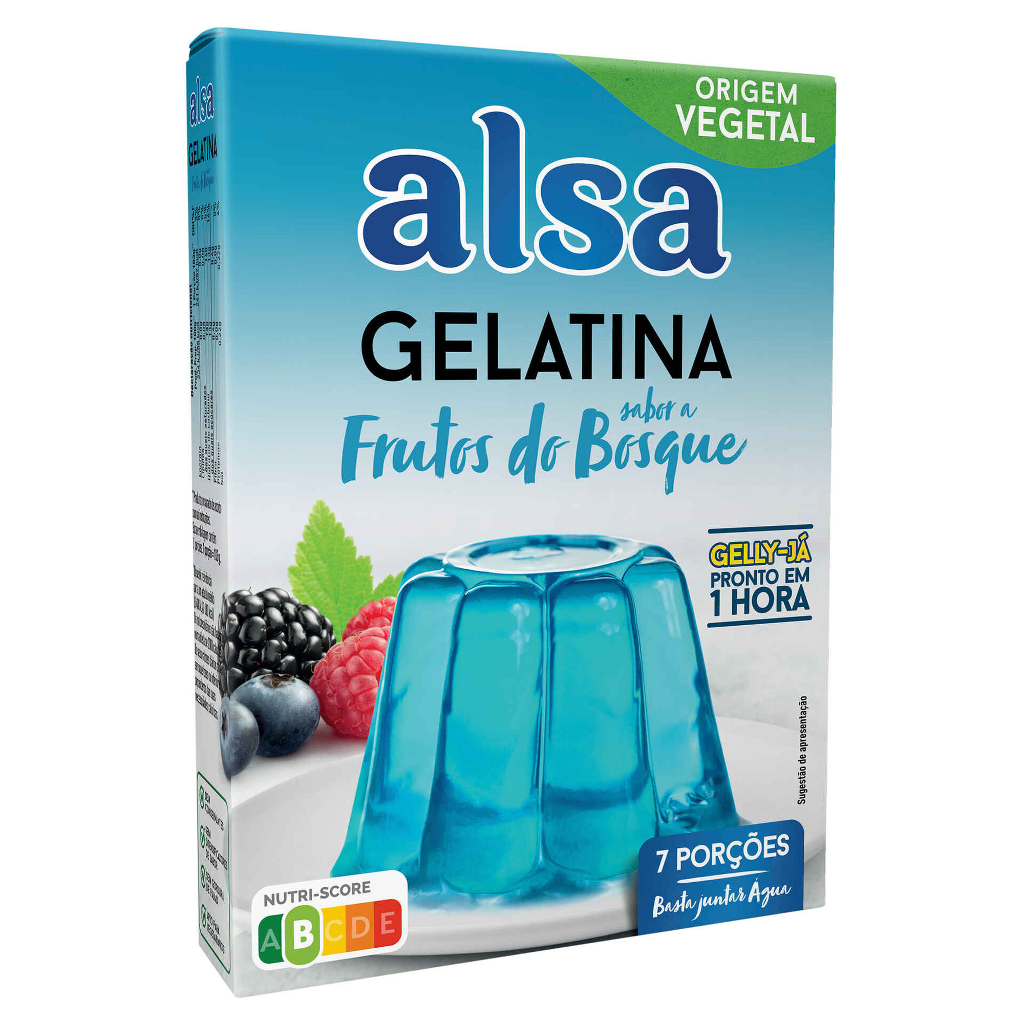 Gelatina em Pó de Frutos do Bosque Gelly-Já
